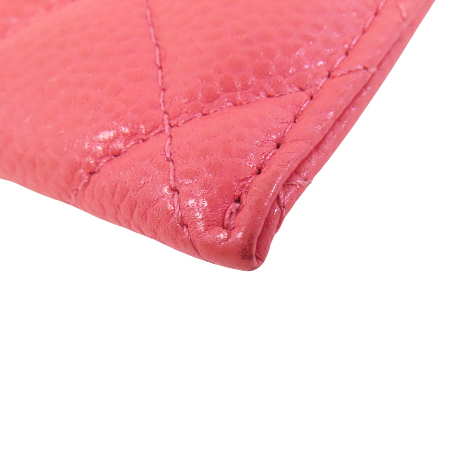 CHANEL 牛皮皮革Card Case金扣卡套