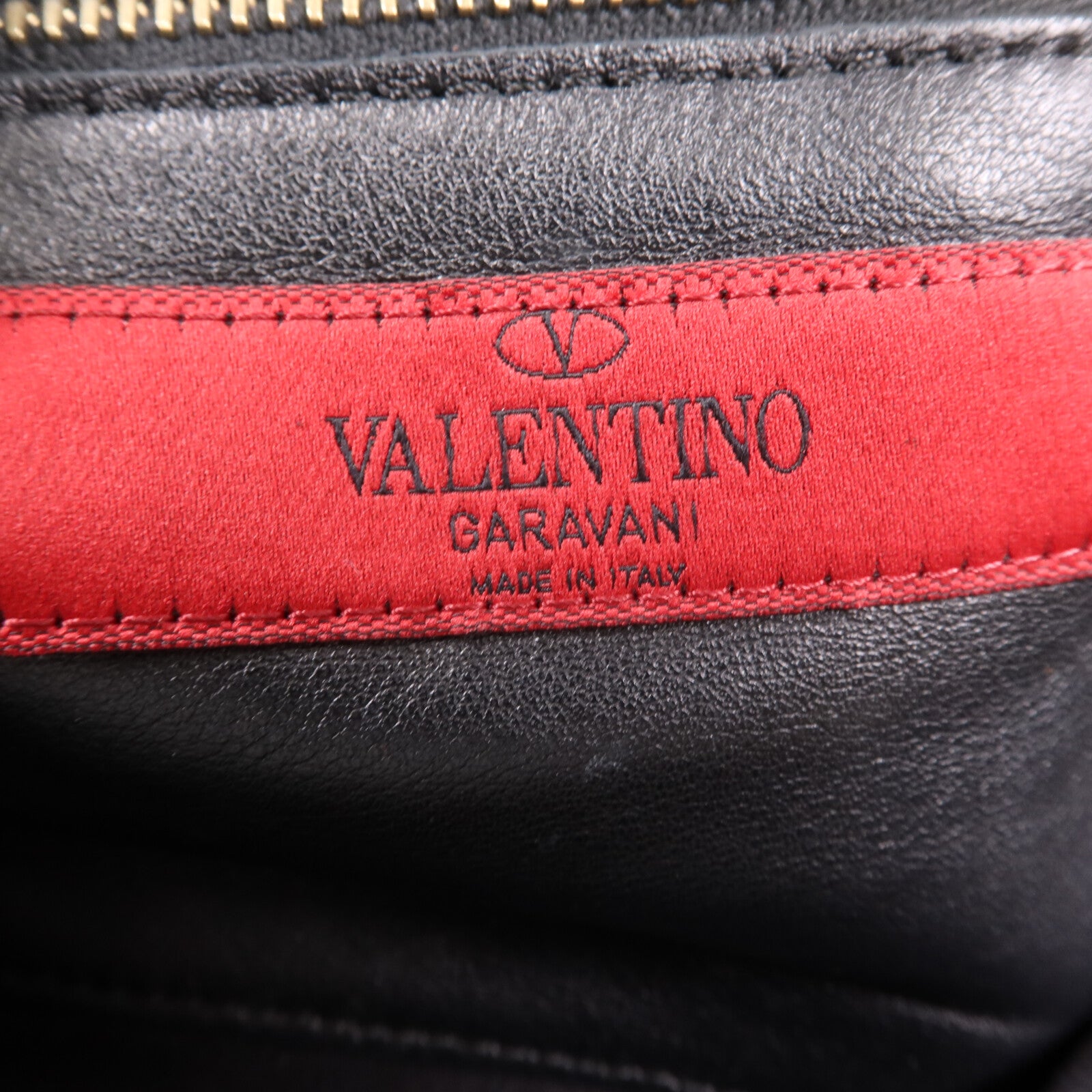 Valentino 牛皮皮革2 Way Shoulder Bag金扣手挽肩背兩用袋
