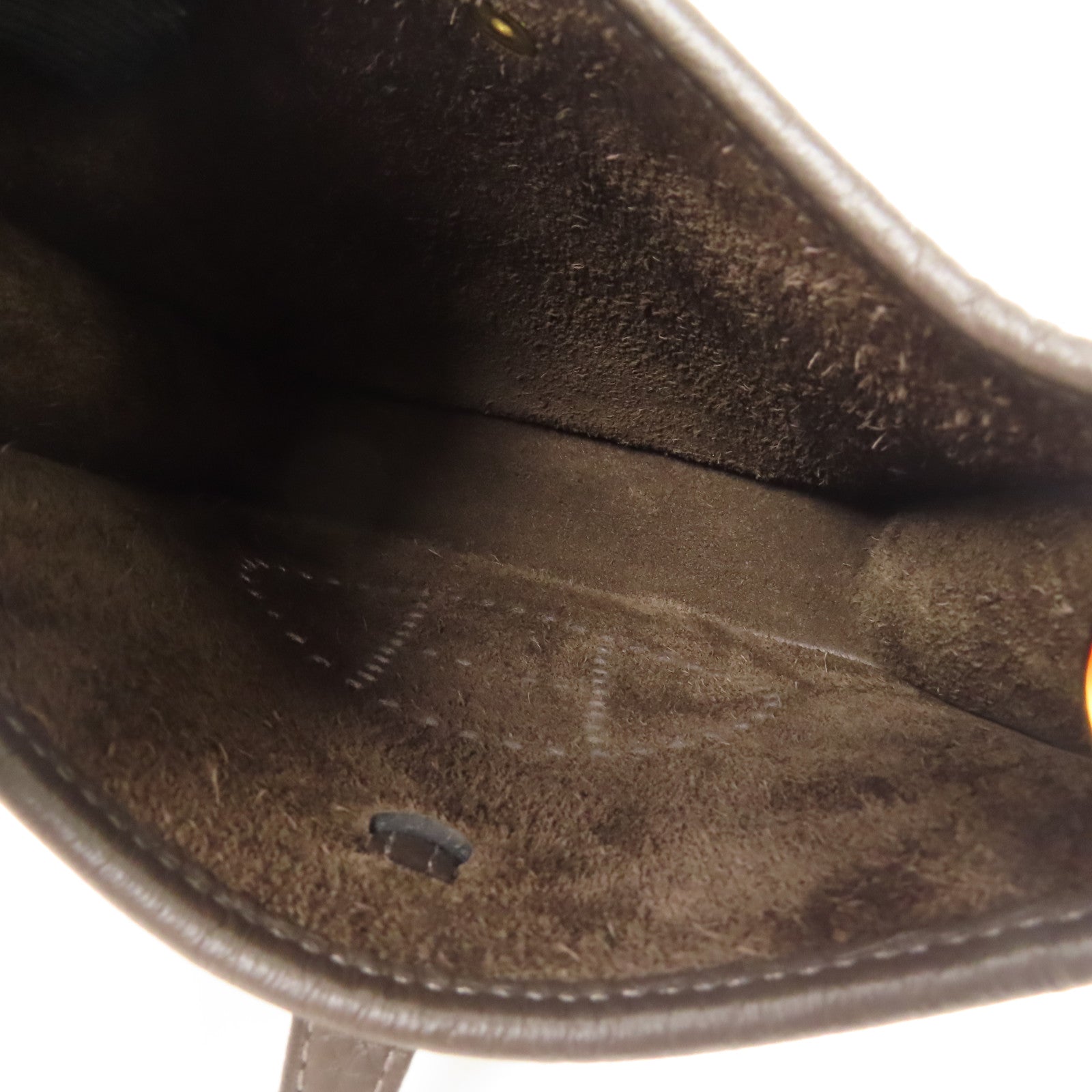 HERMES Clemence皮革Evelyne TPM金扣肩背袋46 Ebene