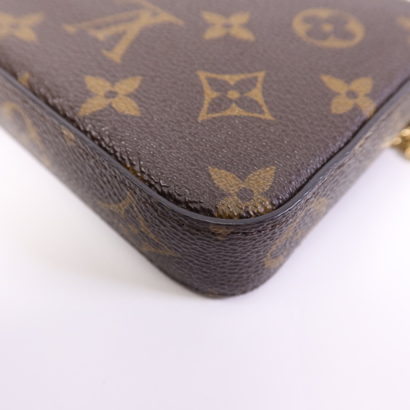 LOUIS VUITTON Monogram Pochette Felicie金扣鏈帶肩背袋