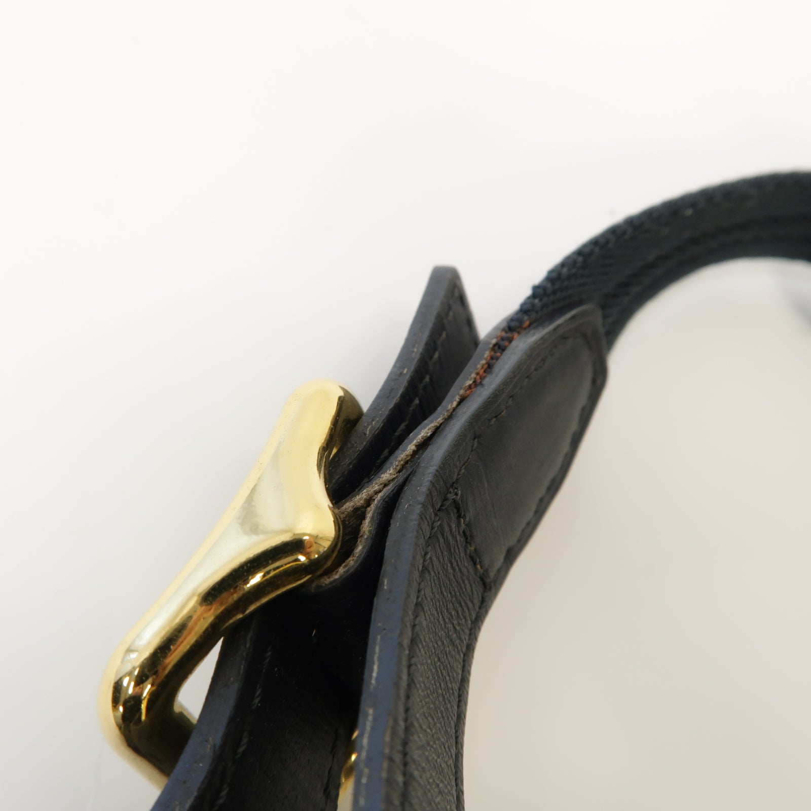 LOUIS VUITTON Monogram Mini Noelie金扣肩背袋深藍色