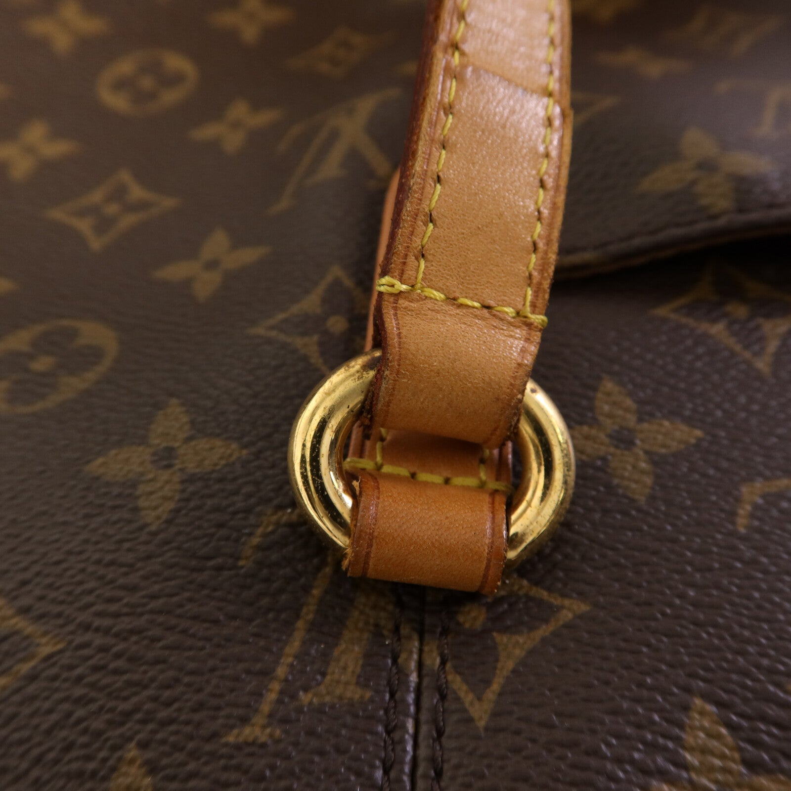 LOUIS VUITTON Monogram Totally MM金扣肩背袋棕色