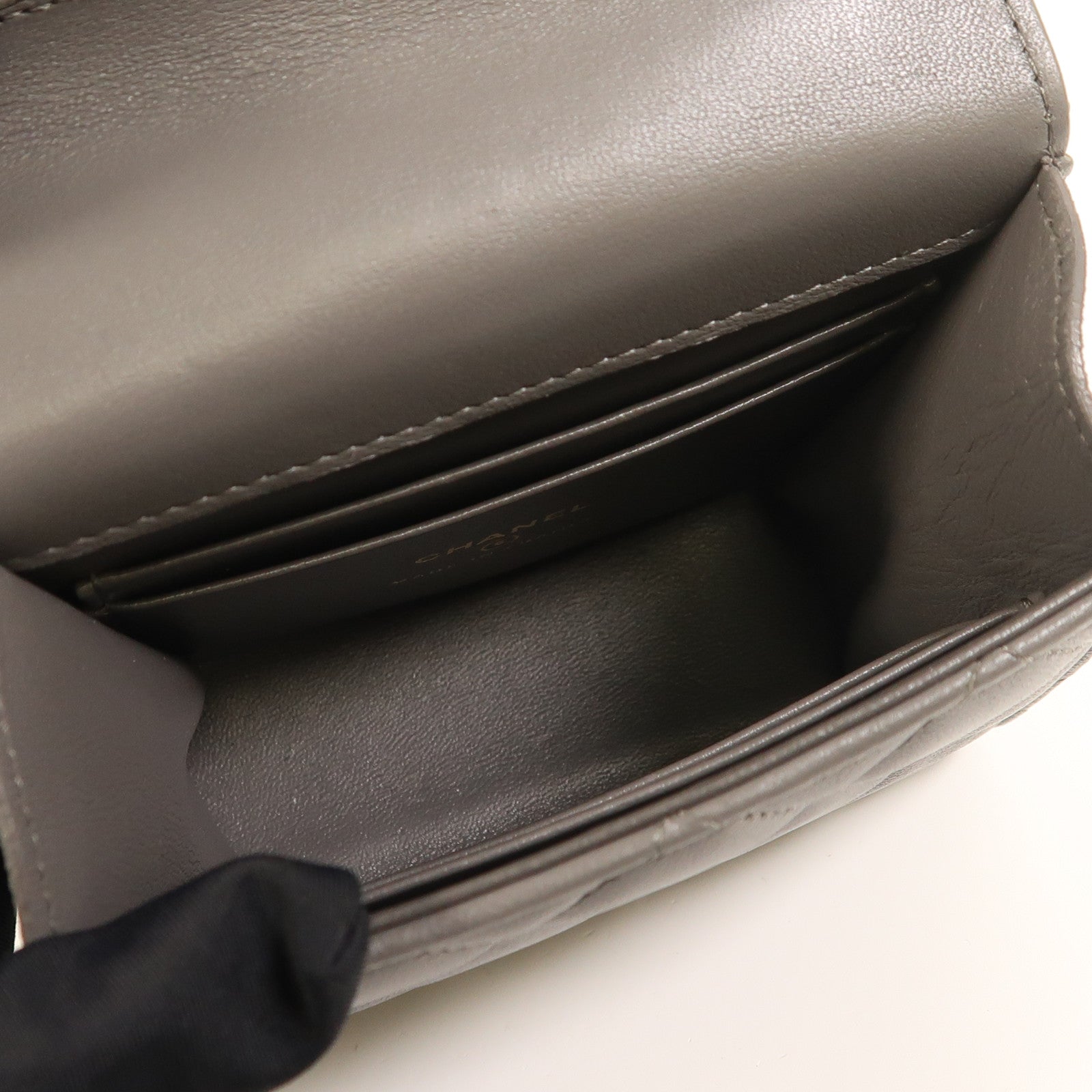 CHANEL 羊皮皮革2 Way Shoulder金扣手挽肩背兩用袋