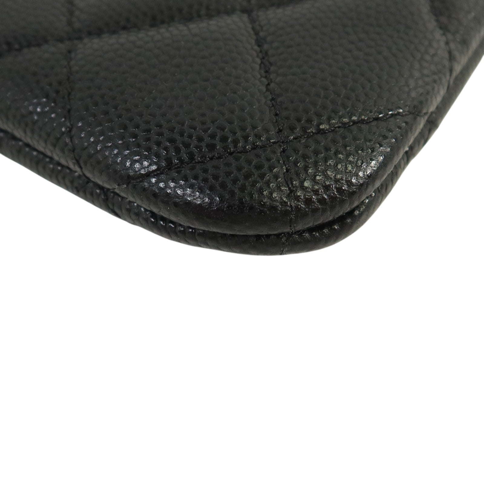 CHANEL 牛皮皮革Classic Small Zipper Pouch金扣錢包