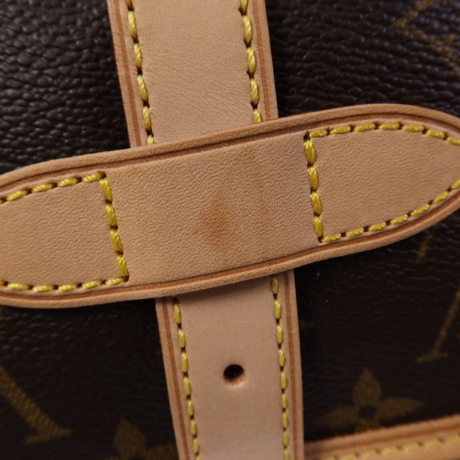 LOUIS VUITTON Monogram Saumur BB金扣手挽肩背兩用袋