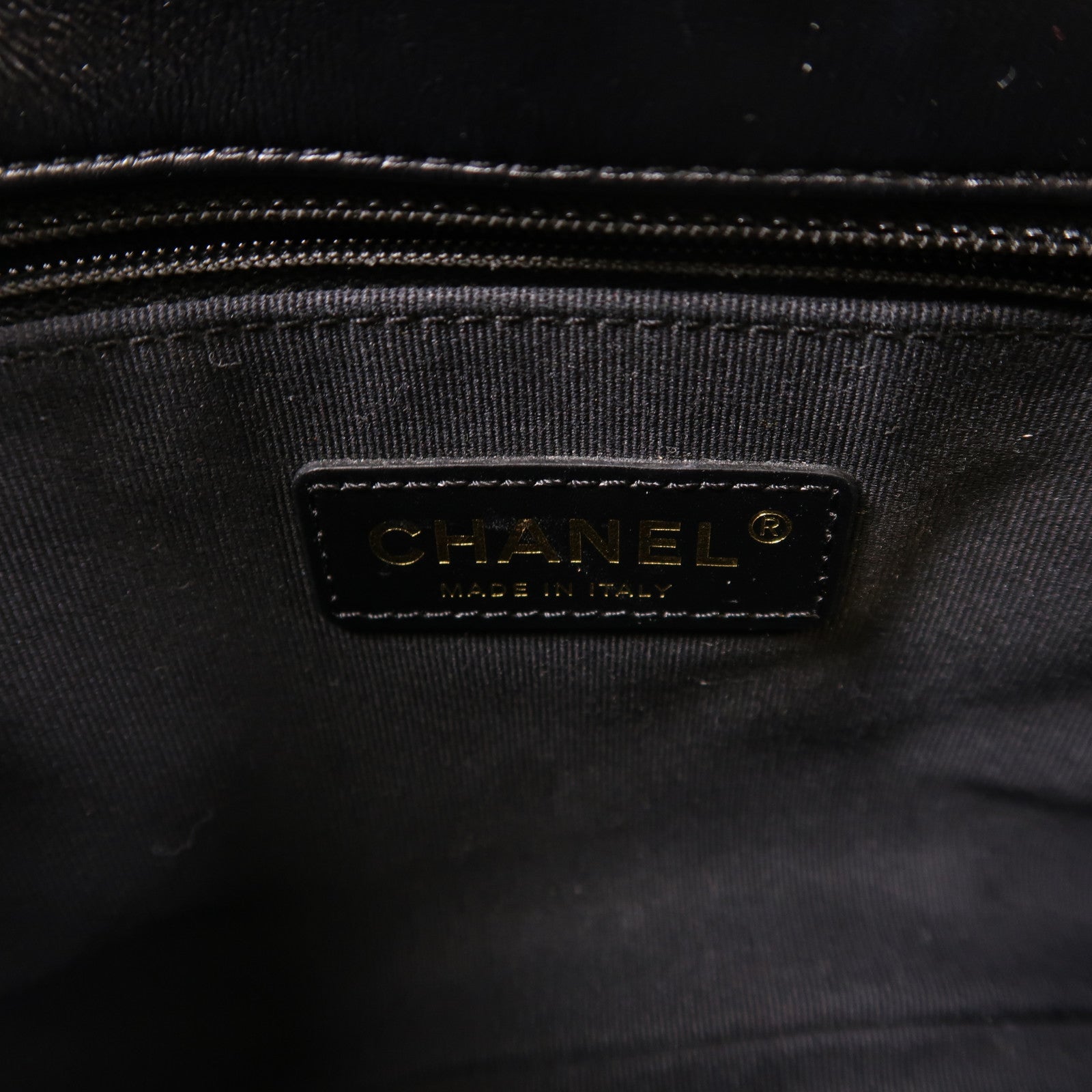 CHANEL 羊皮皮革Flap Shoulder Bag金扣鏈帶肩背袋
