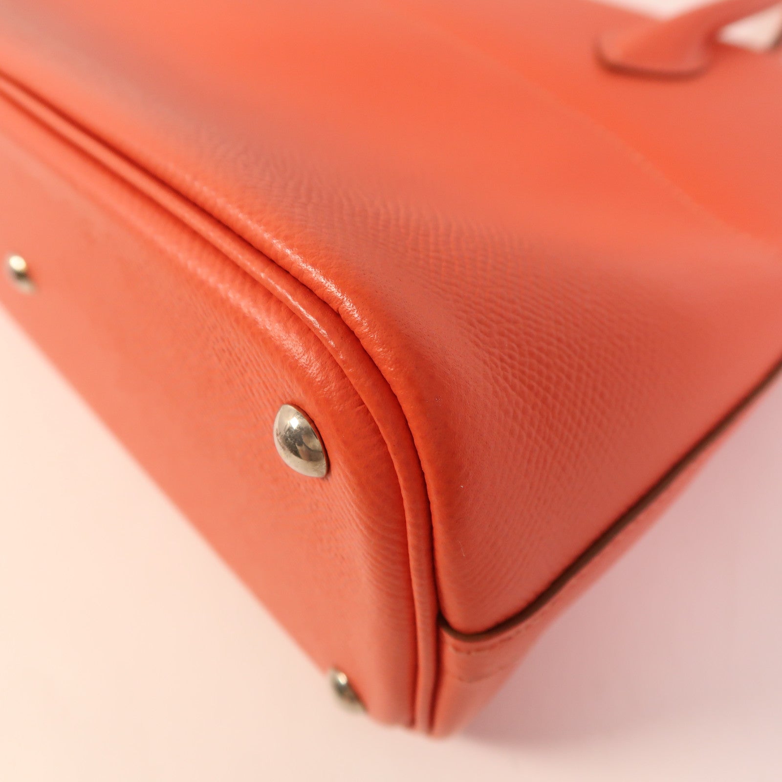 HERMES Epsom皮革Bolide 27銀扣手挽肩背兩用袋T5 Rose Jaipur