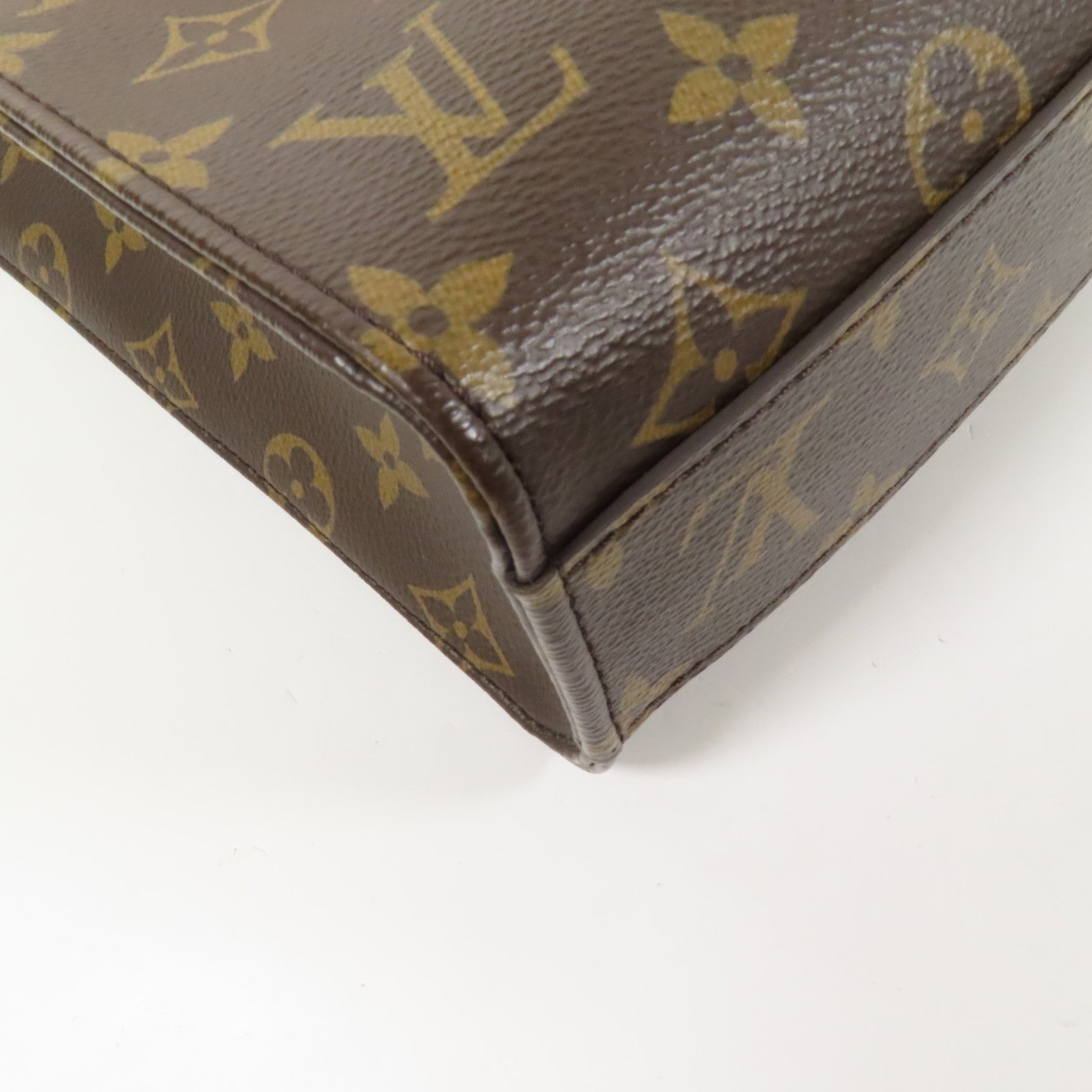 LOUIS VUITTON Monogram Sac Plat BB金扣手挽肩背兩用袋