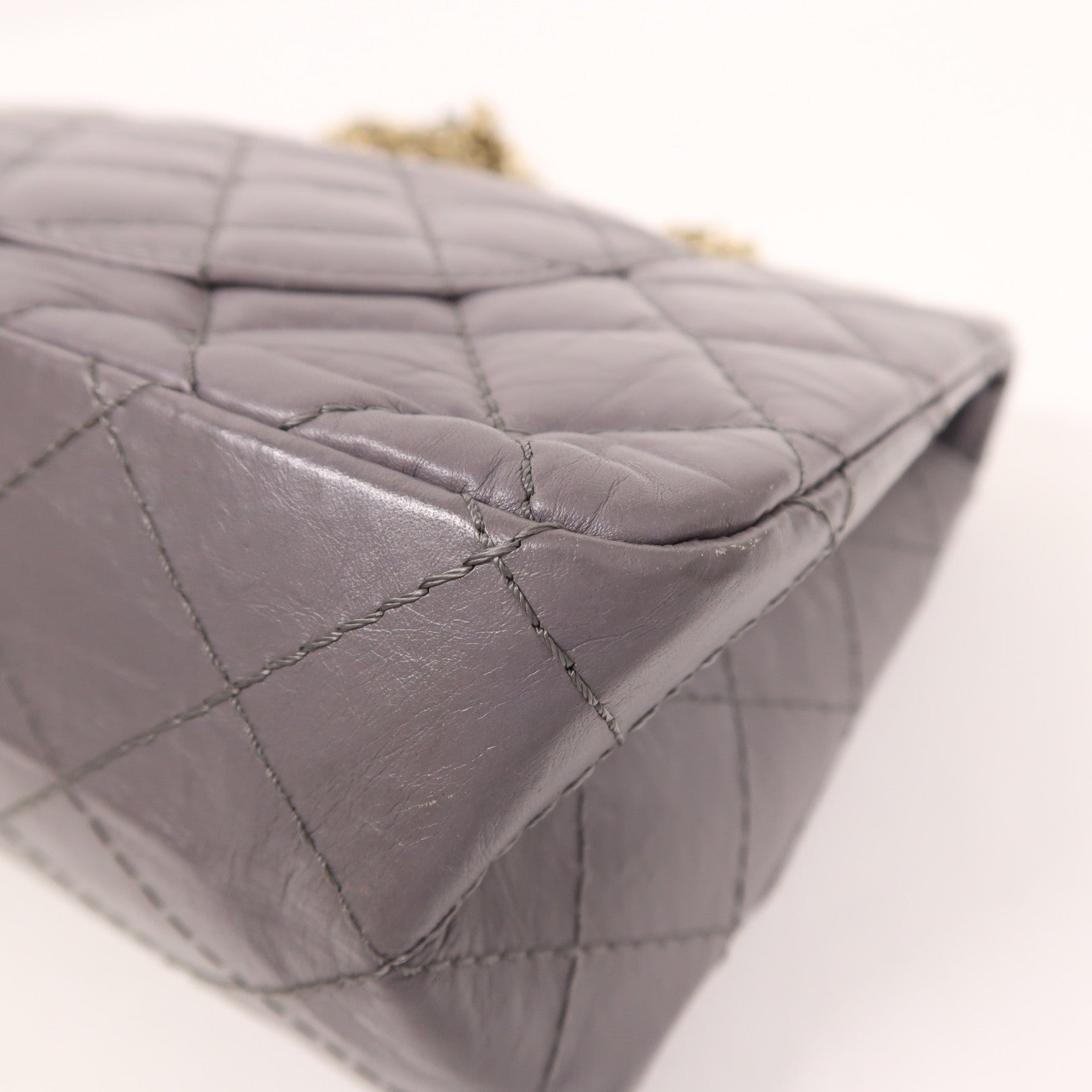 CHANEL 牛皮皮革Chanel 2.55 Reissue金扣鏈帶肩背袋