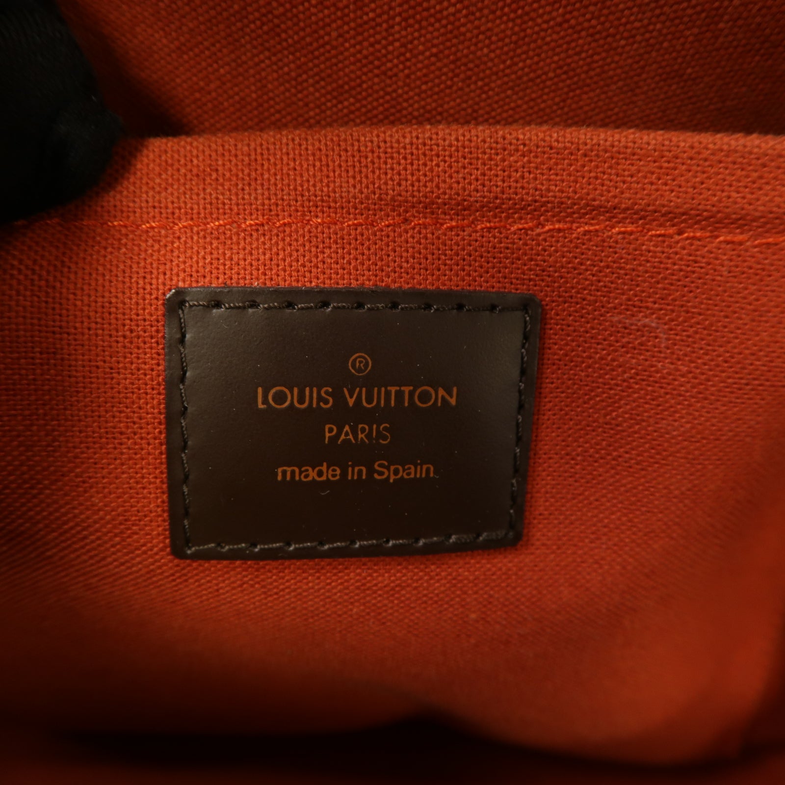 LOUIS VUITTON Damier Ribera MM Hand Bag金扣手挽袋啡色