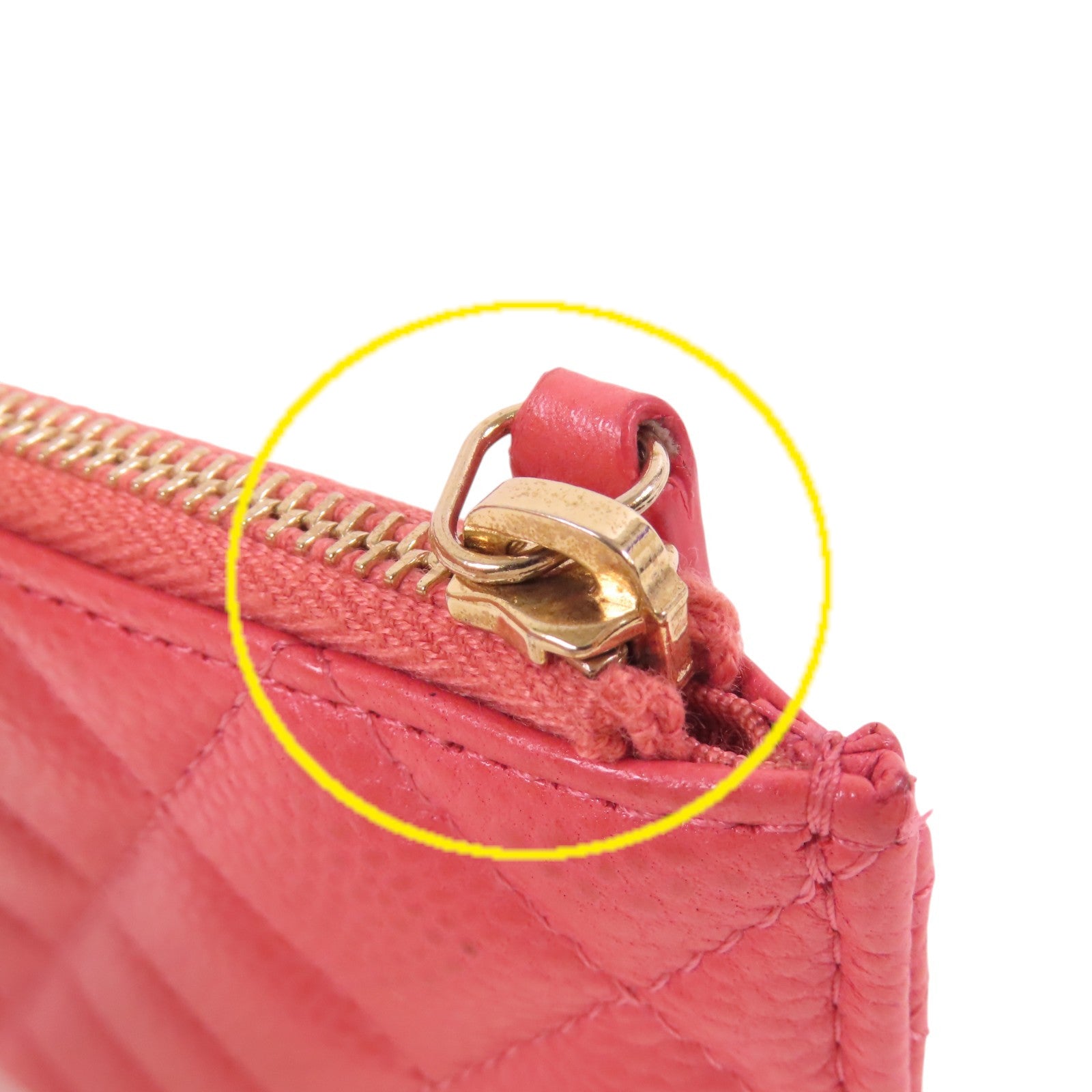 CHANEL 牛皮皮革Card Case金扣卡套