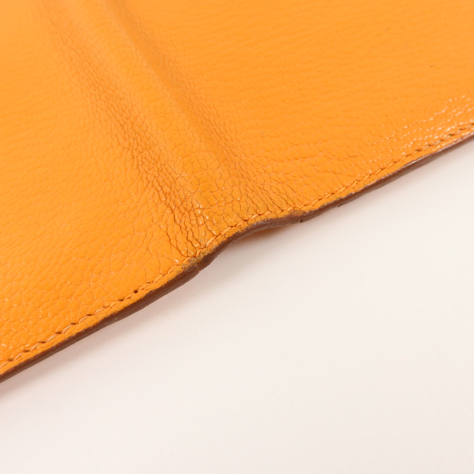 HERMES Chevre皮革Bearn Long Wallet長錢包Apricot