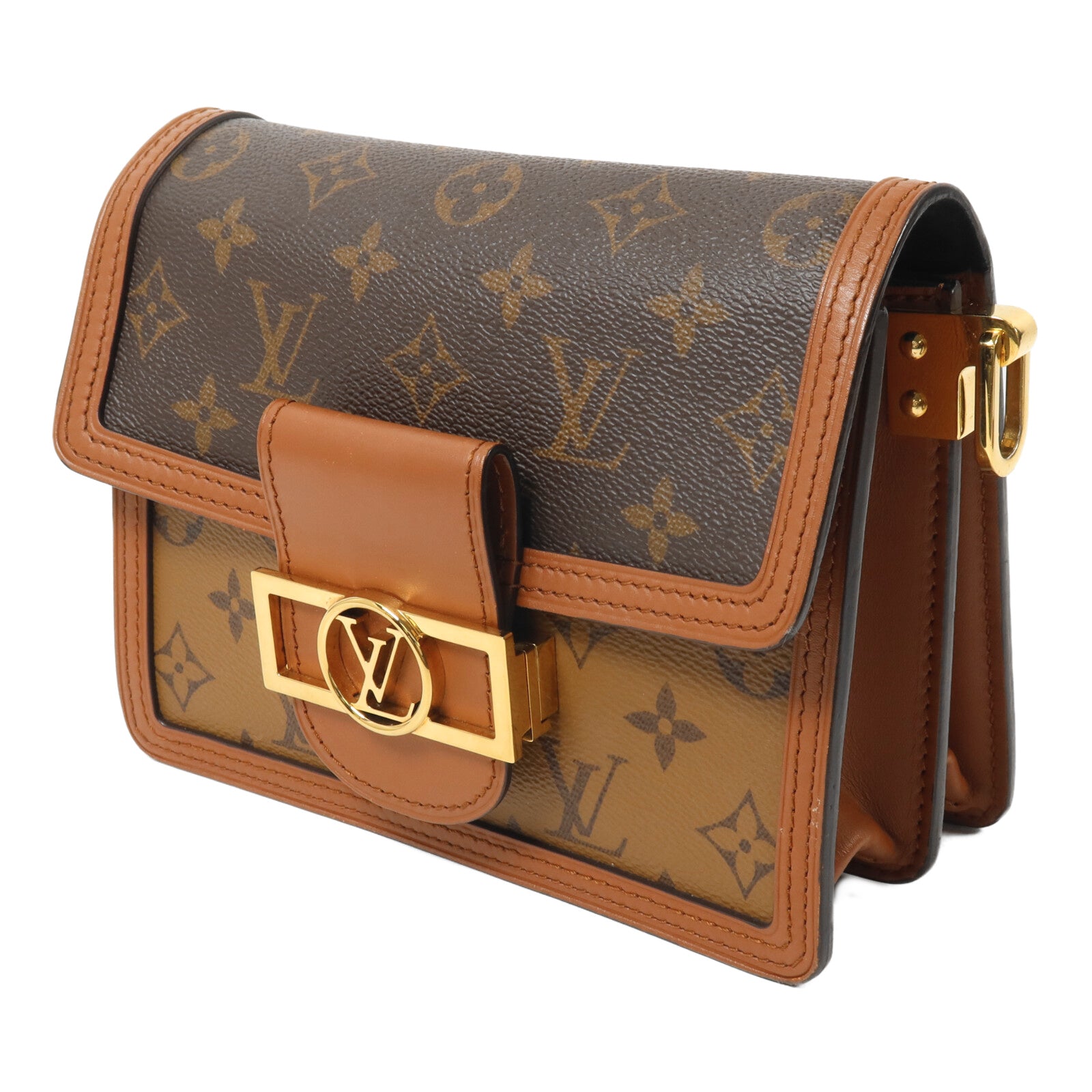 LOUIS VUITTON Monogram Reverse Mini Dauphine肩背袋