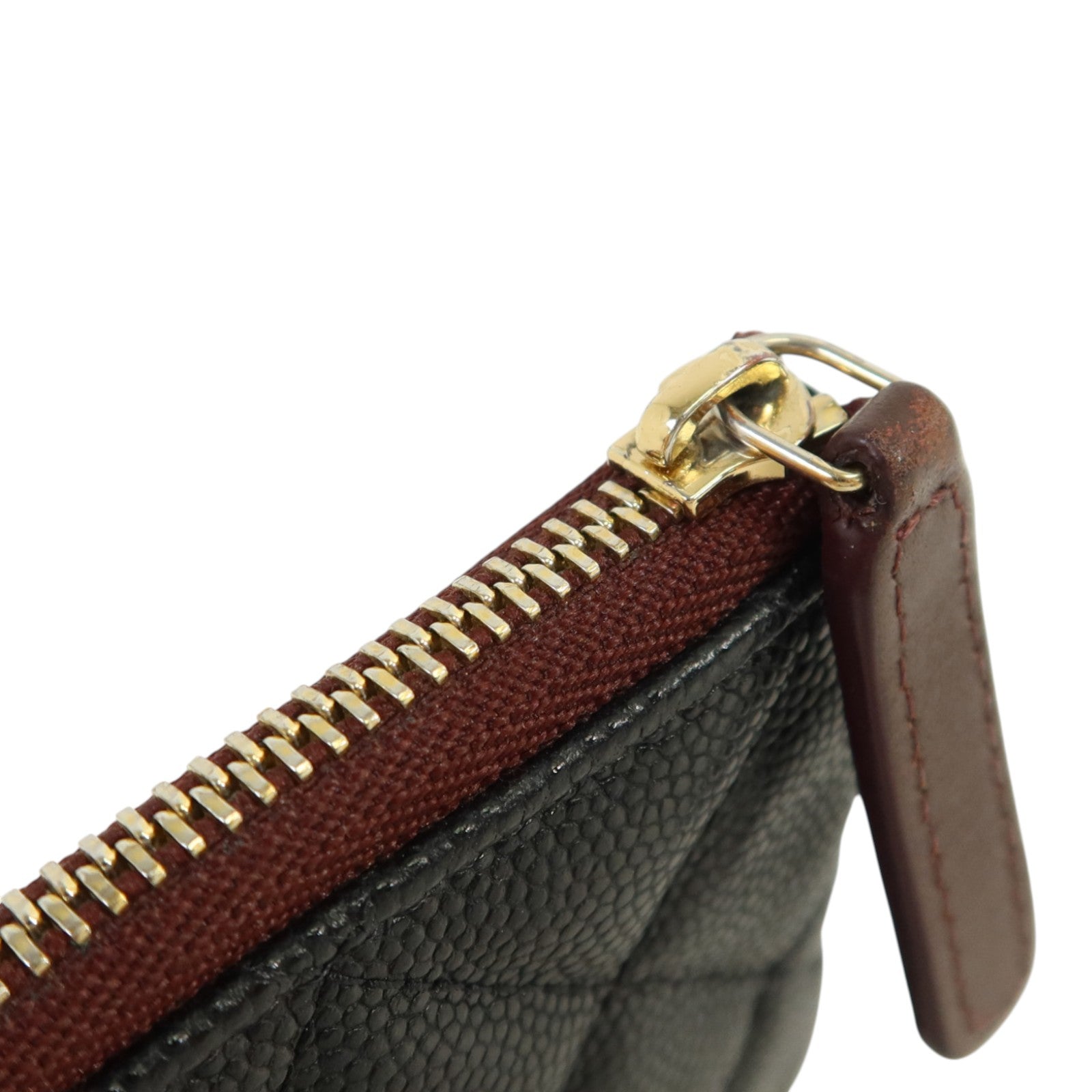 CHANEL 牛皮皮革Classic Small Zipper Pouch金扣錢包