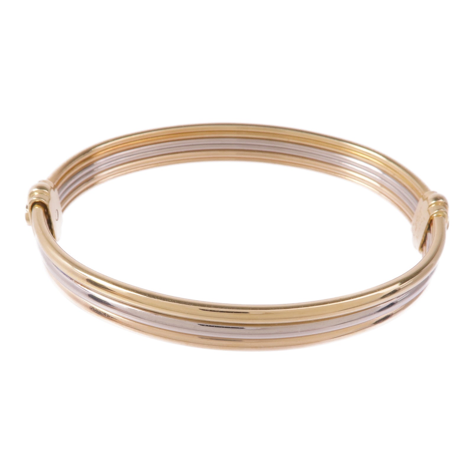 CARTIER 18K黃金/白金/玫瑰金Vintage Trinity Bracelet手鐲
