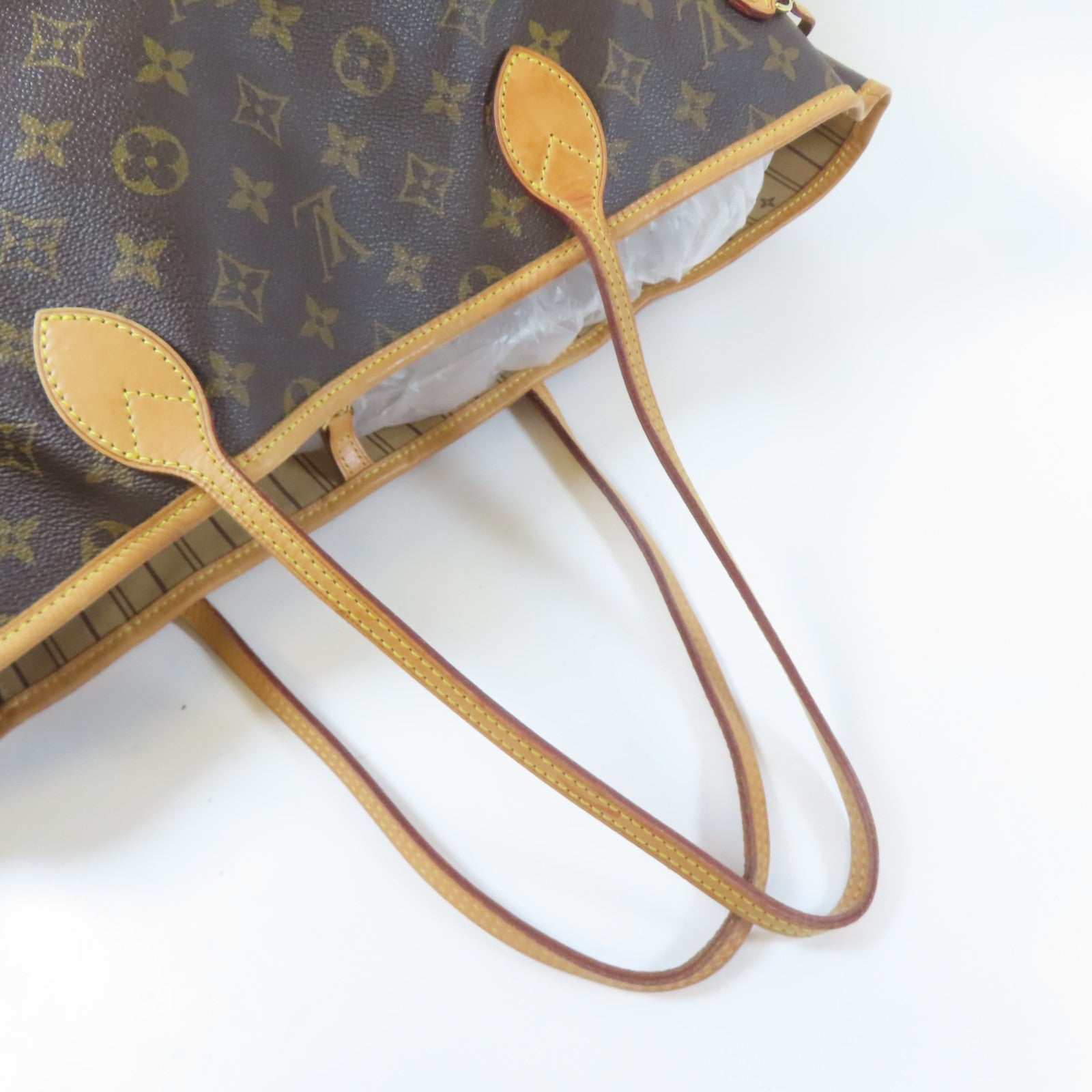 LOUIS VUITTON Monogram Neverfull GM金扣肩背袋啡色