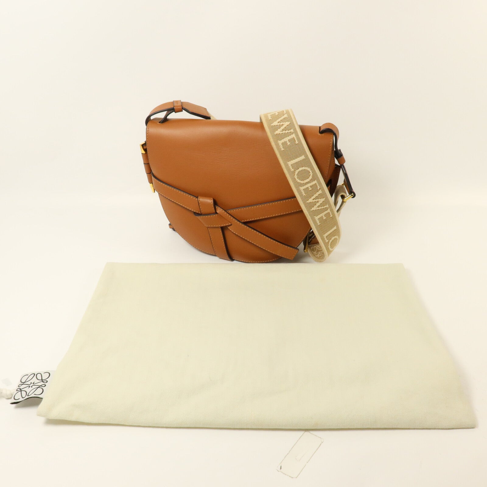 LOEWE 牛皮皮革Small Gate肩背袋