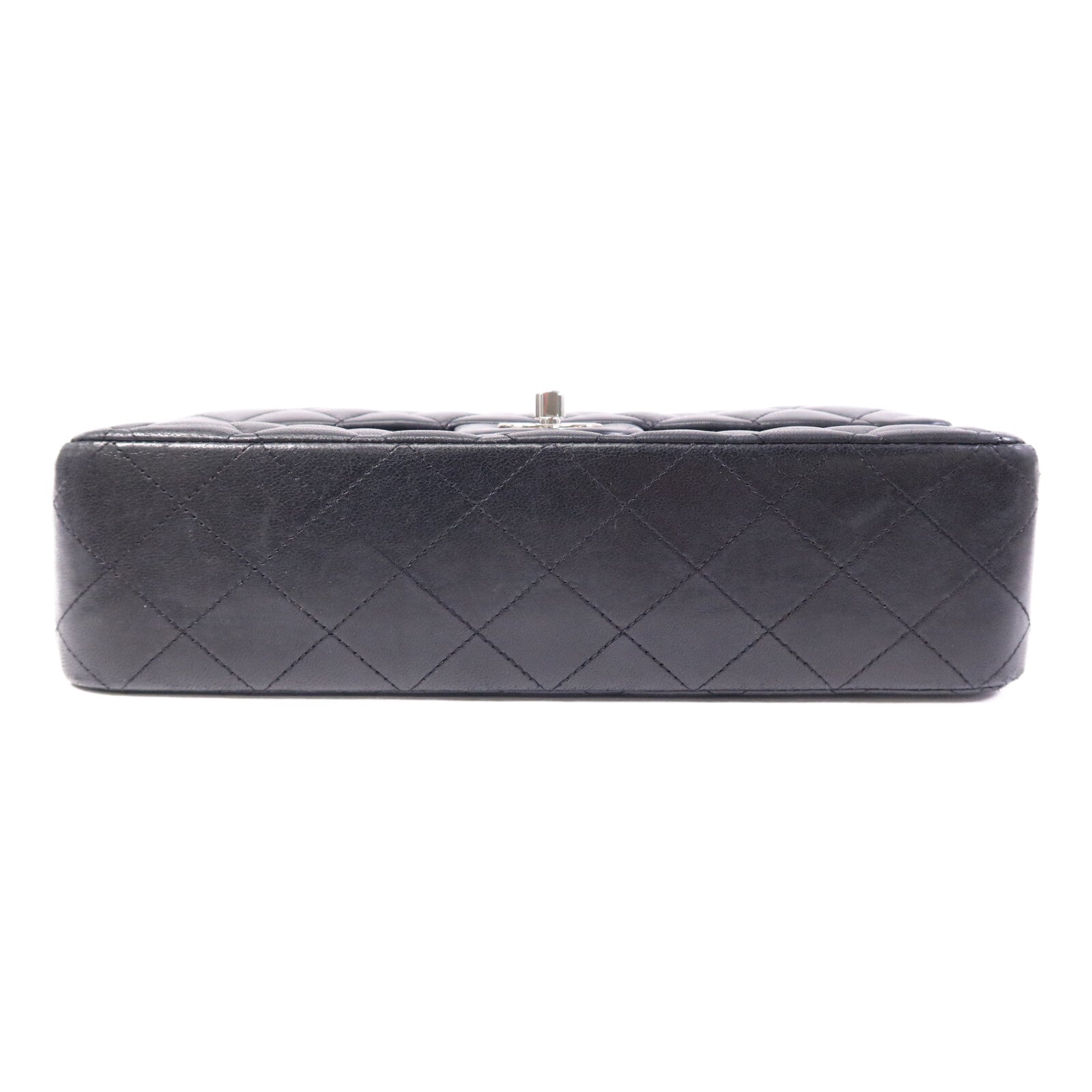 CHANEL 羊皮皮革Classic 25銀扣鏈帶肩背袋