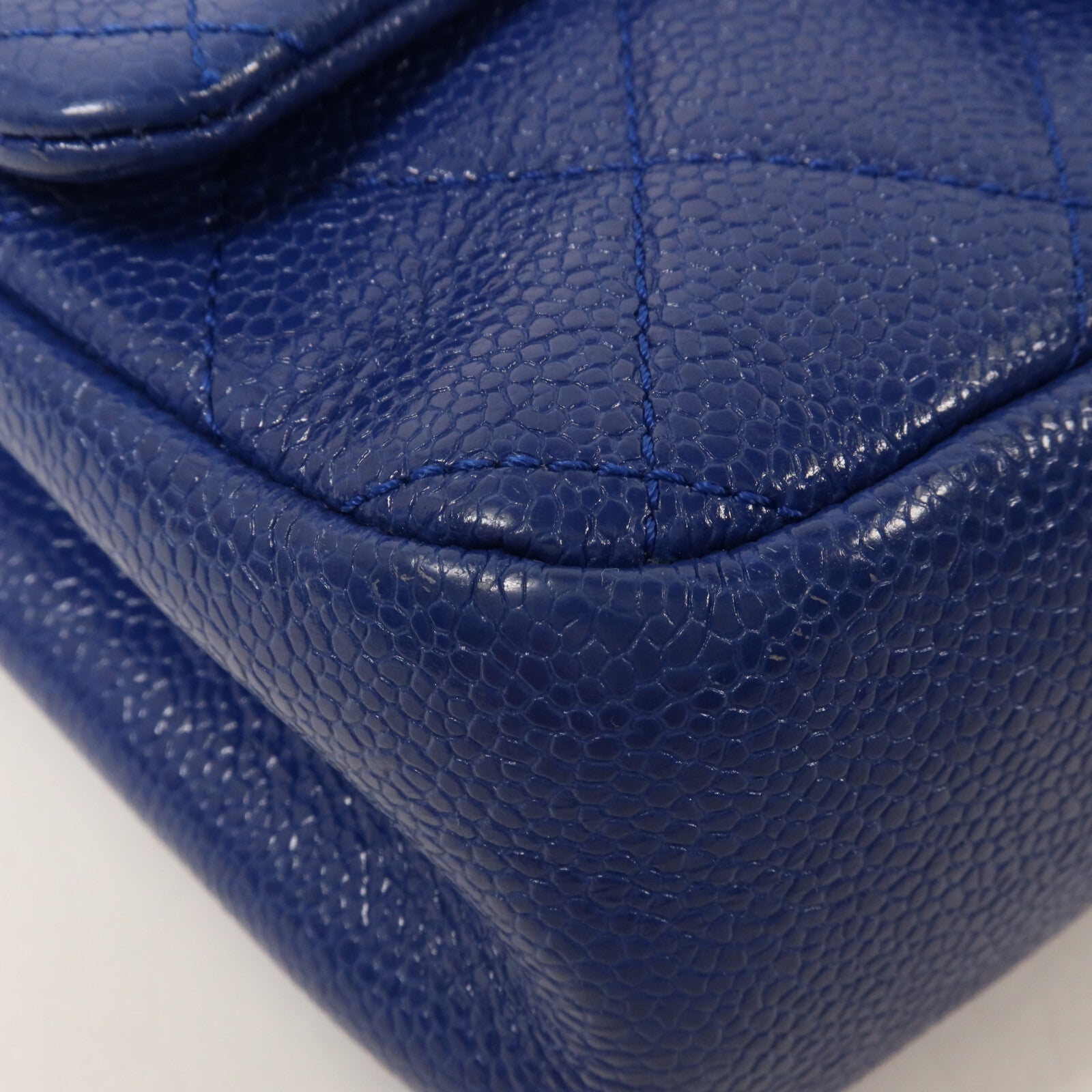 CHANEL 牛皮皮革Mini Square Flap Bag鏈帶肩背袋