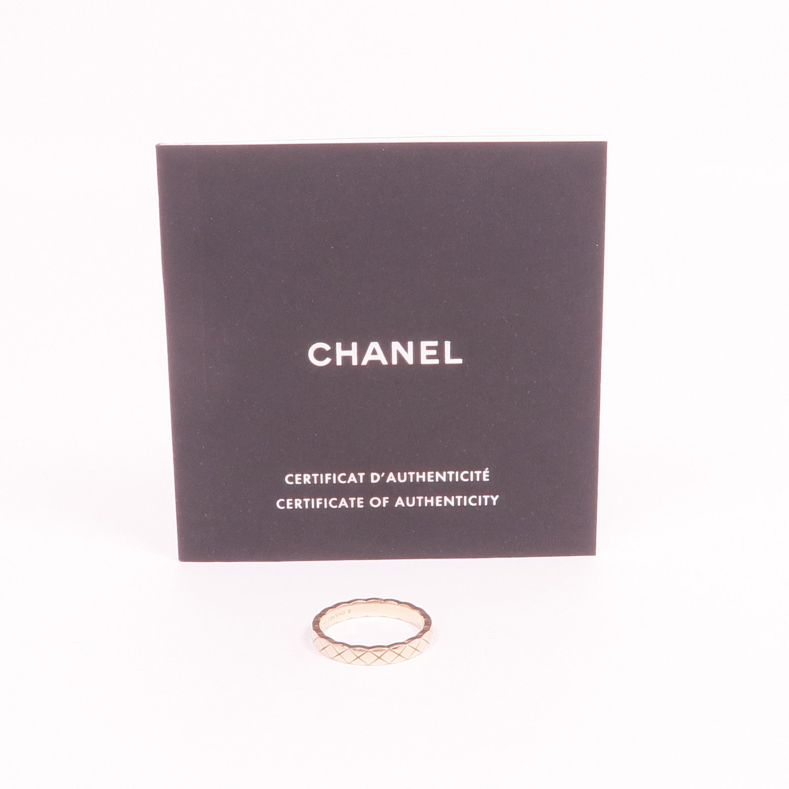 CHANEL 18K玫瑰金Mini Coco Crush Ring戒指Chanel#55/US#7.25