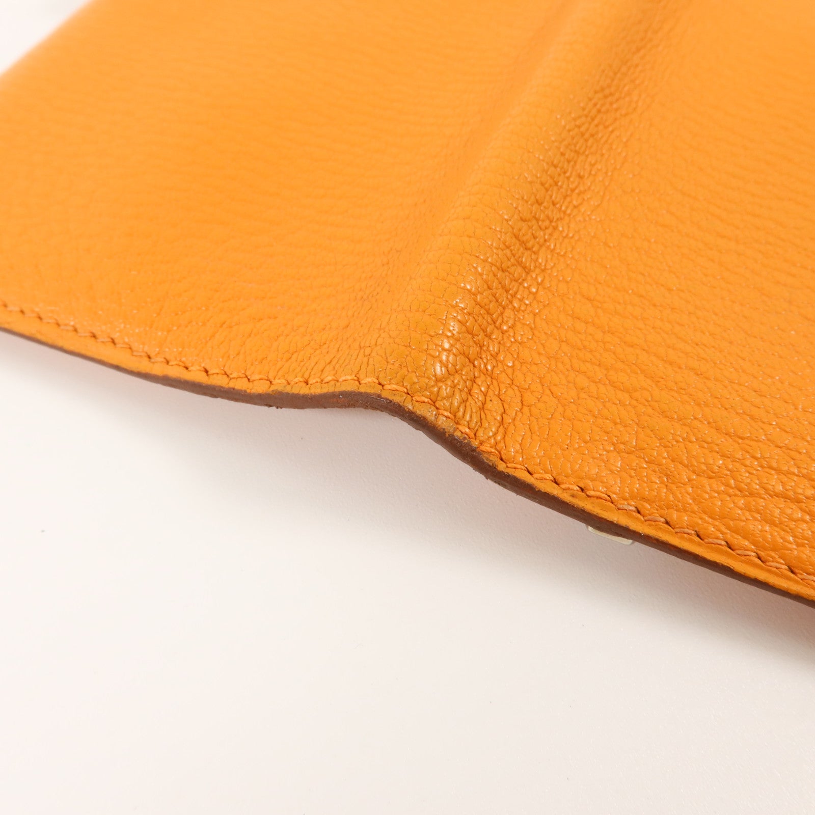 HERMES Chevre皮革Bearn Long Wallet長錢包Apricot