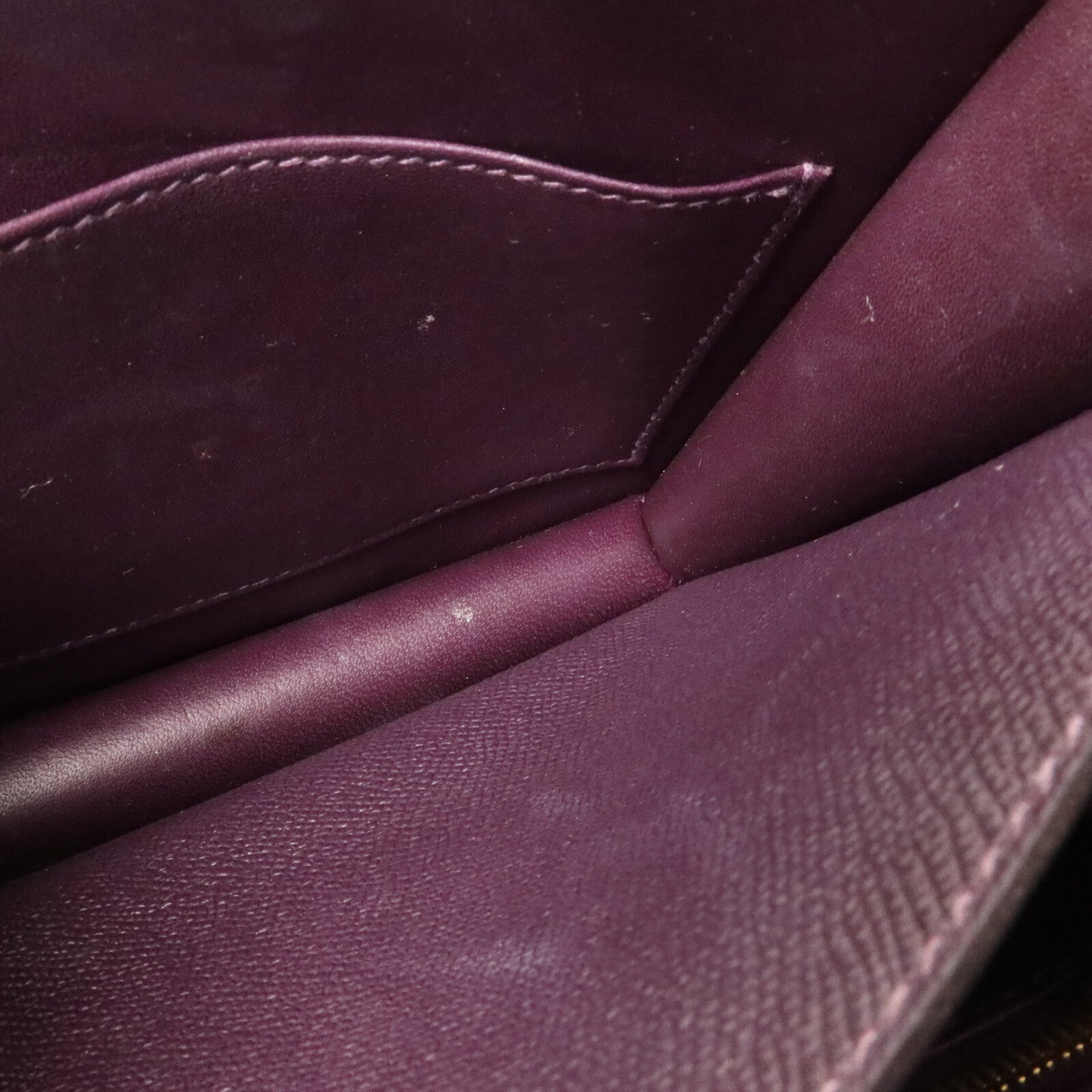 HERMES Epsom皮革Constance 24肩背袋Raisin