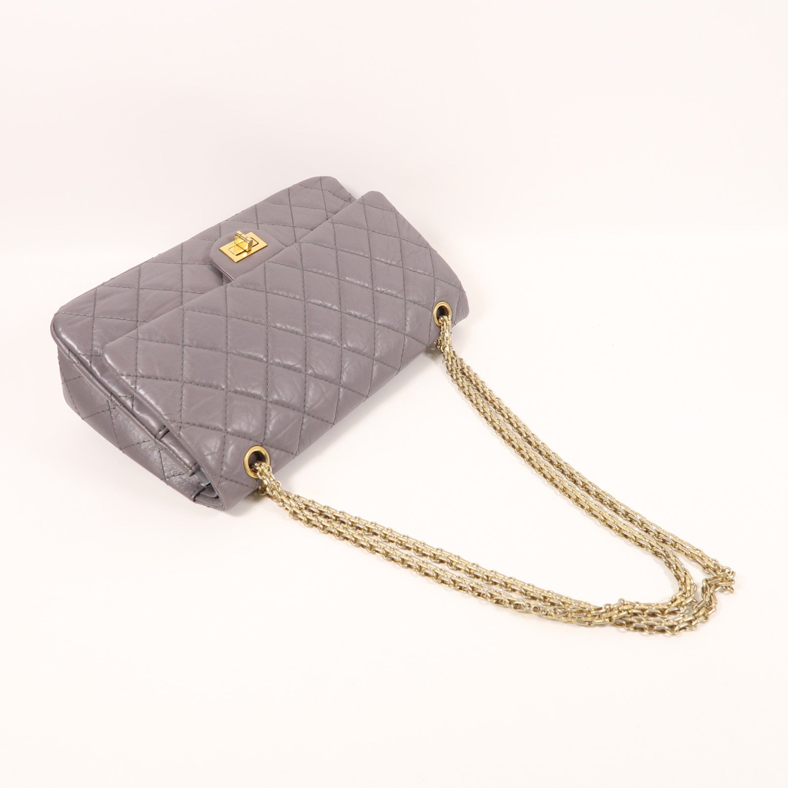 CHANEL 牛皮皮革Chanel 2.55 Reissue金扣鏈帶肩背袋