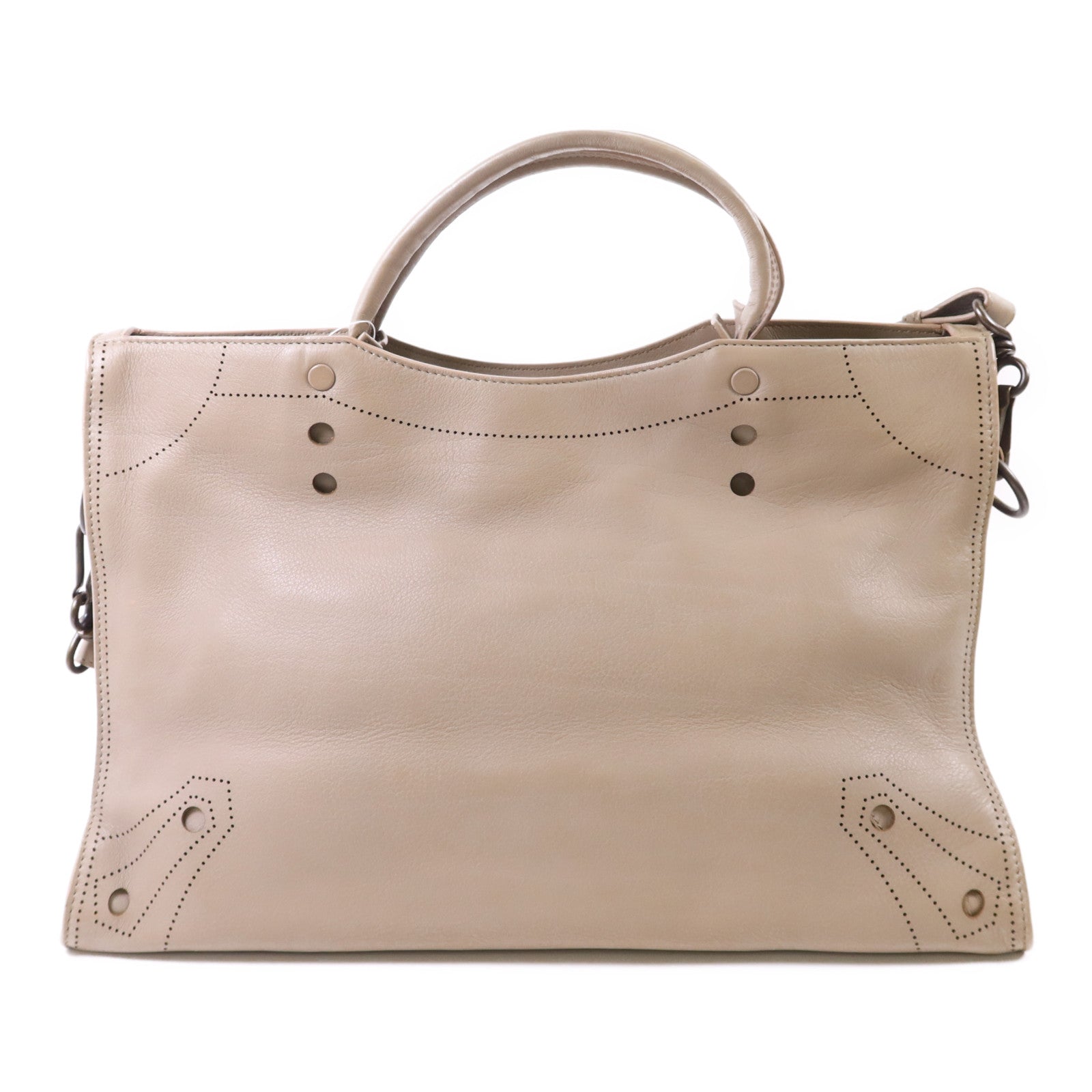 BALENCIAGA 牛皮皮革Blackout City手挽肩背兩用袋