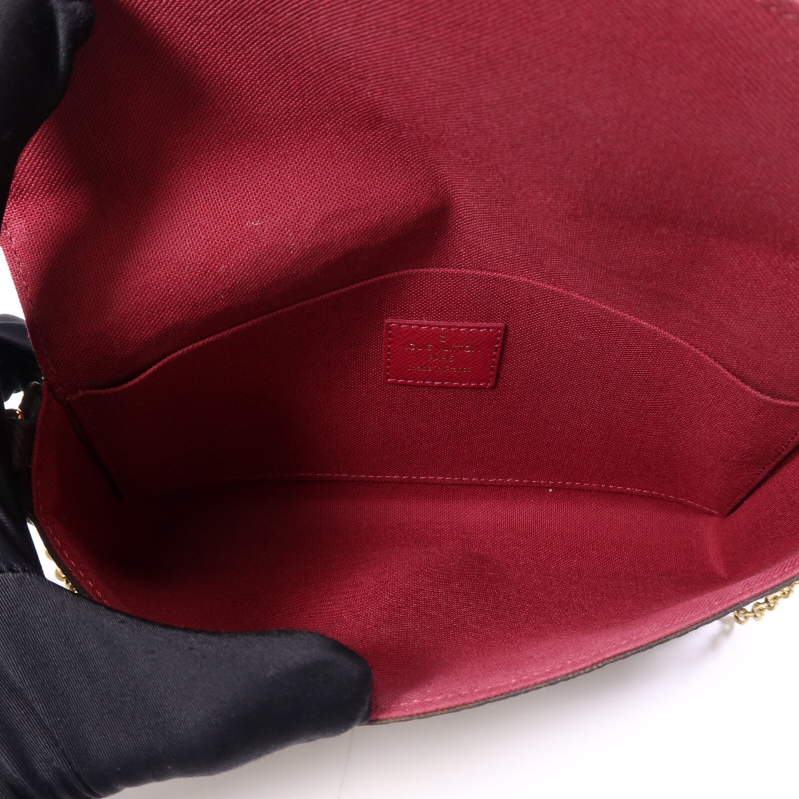 LOUIS VUITTON Monogram Pochette Felicie金扣鏈帶肩背袋