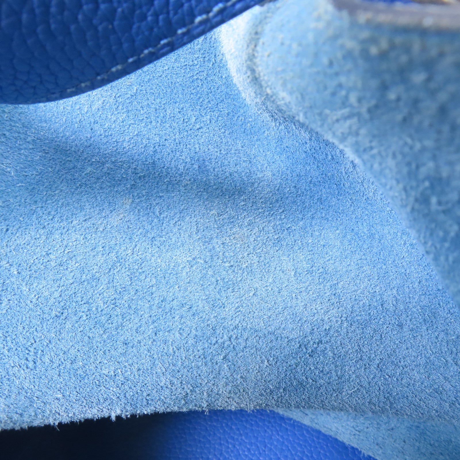 HERMES Clemence皮革Picotin MM銀扣手挽袋Bleu Zellige/藍色