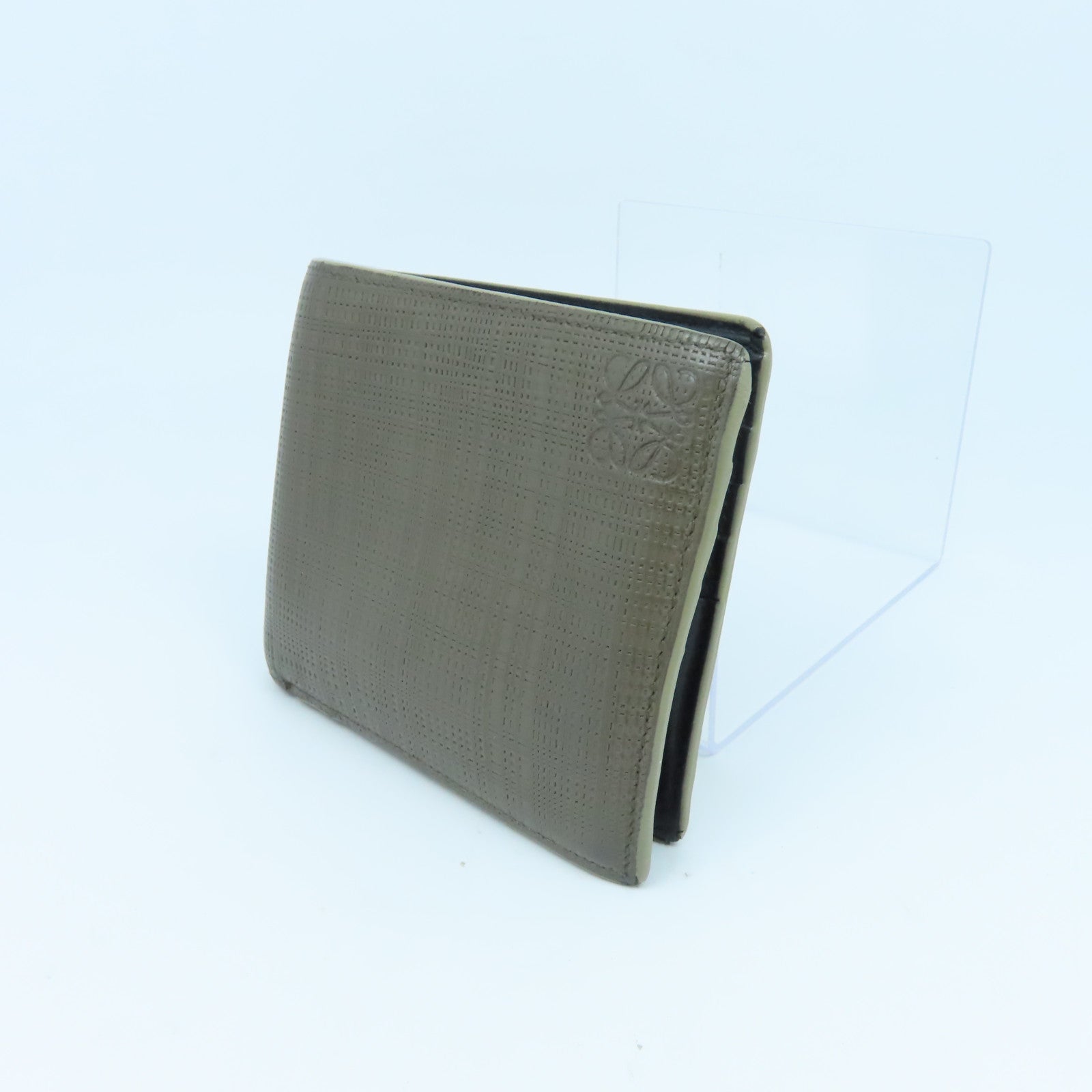 LOEWE 【激減優惠】牛皮皮革Wallet錢包灰色