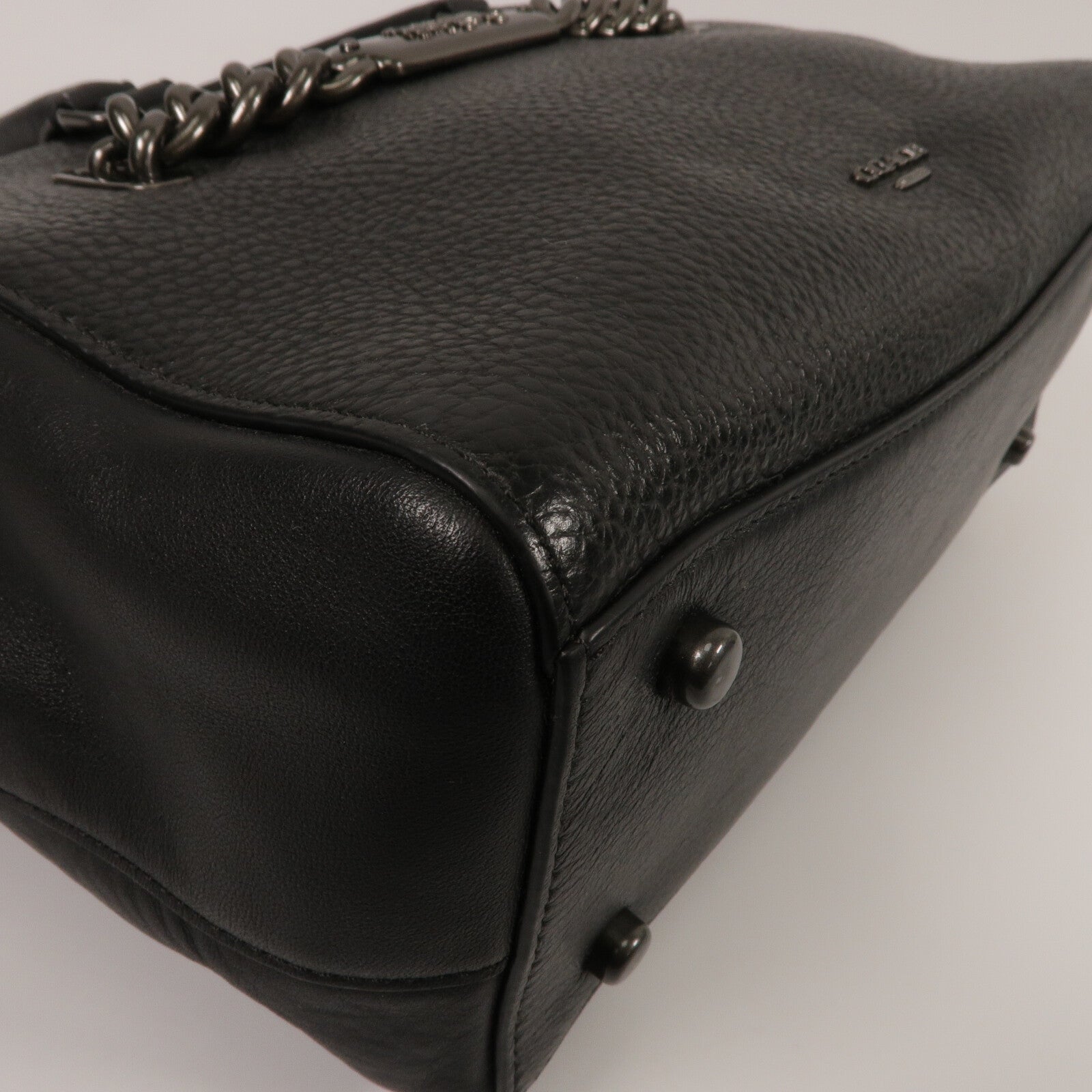 COACH 牛皮皮革2 Way Shoulder手挽肩背兩用袋