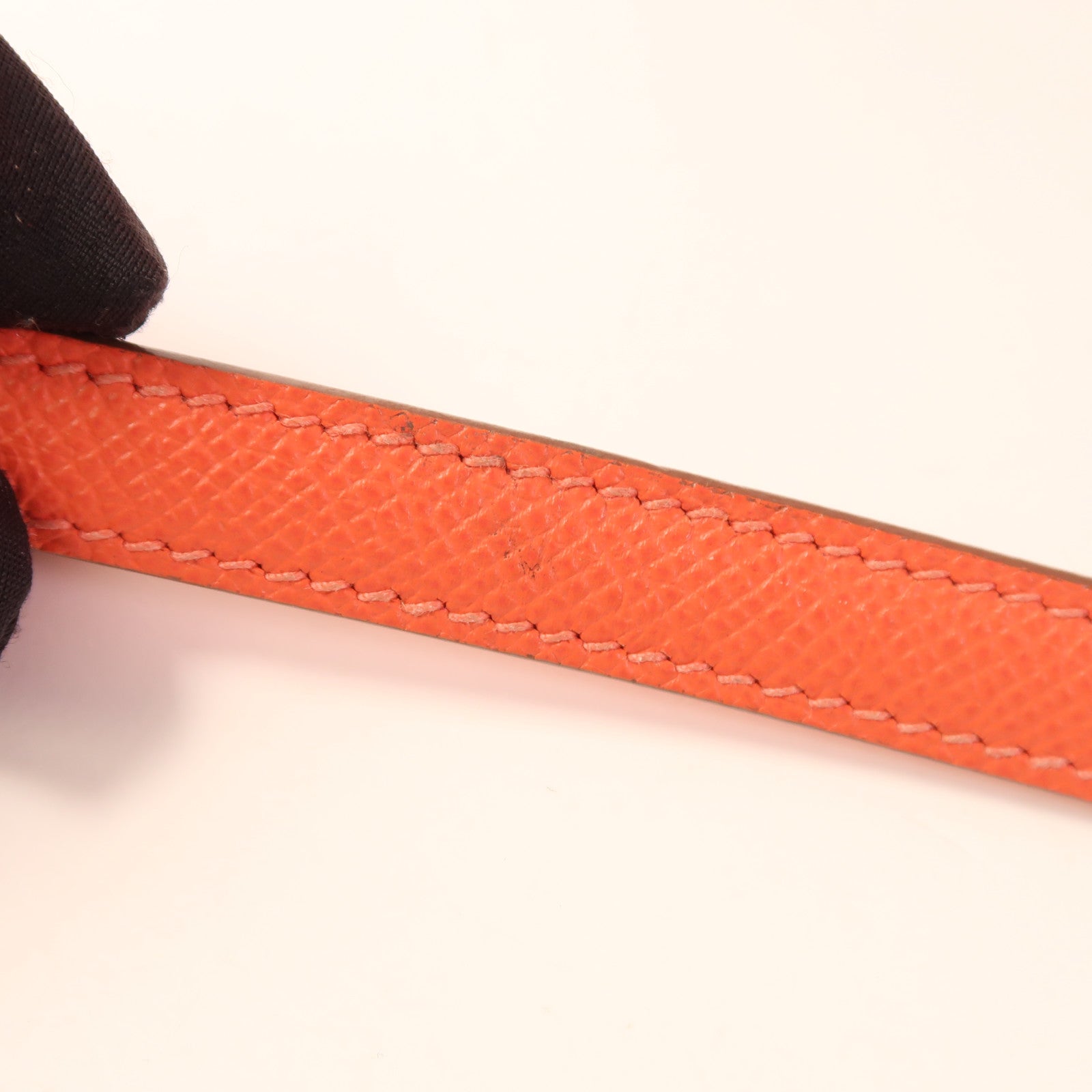 HERMES Epsom皮革Bolide 27銀扣手挽肩背兩用袋T5 Rose Jaipur