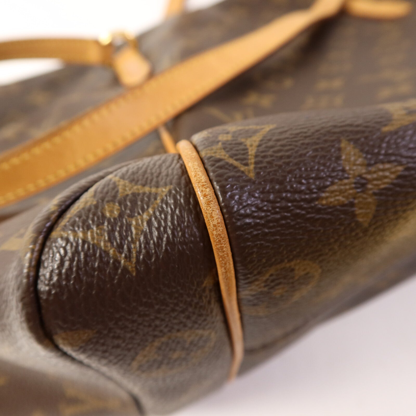 LOUIS VUITTON Monogram Totally MM金扣肩背袋棕色