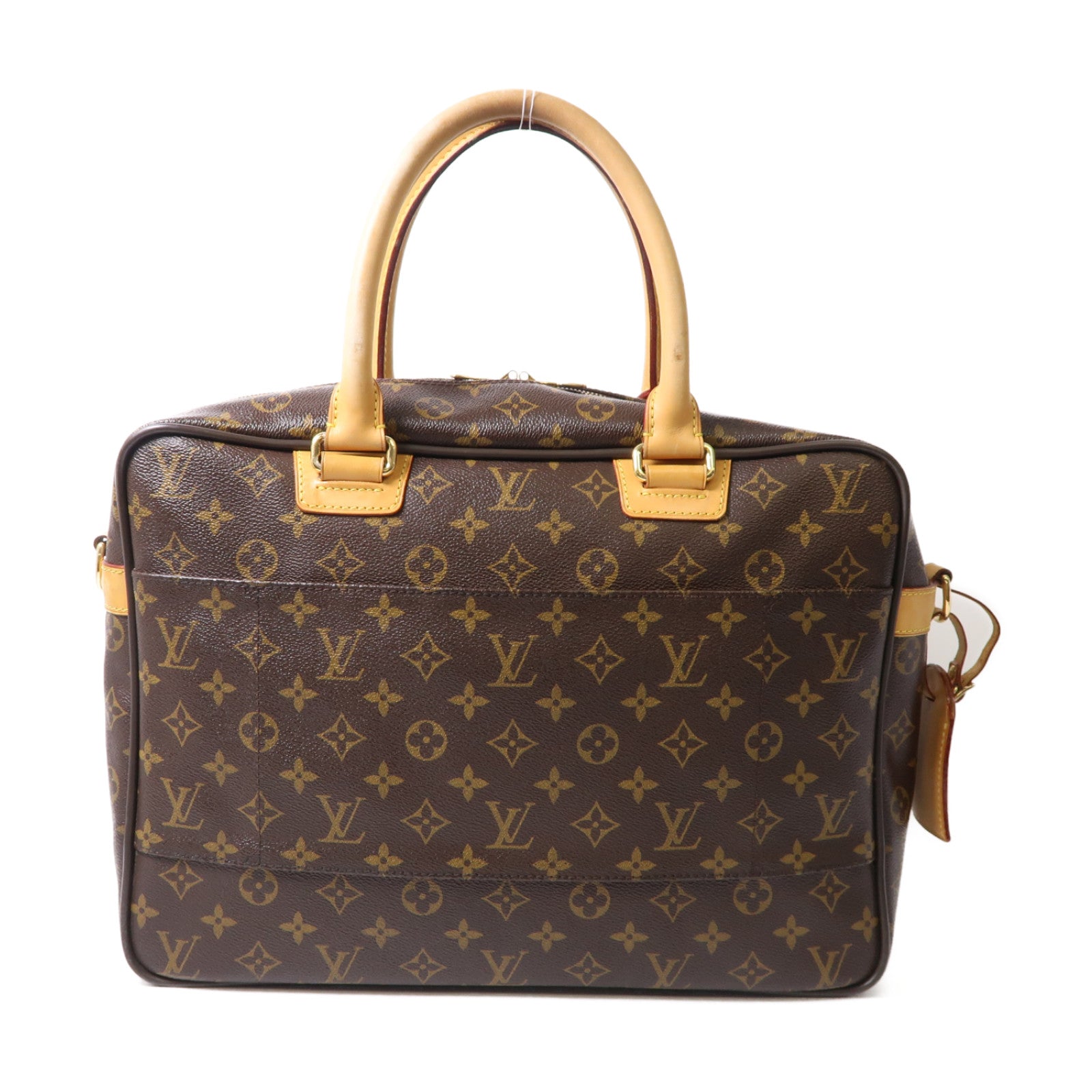 LOUIS VUITTON Monogram Icare金扣手挽肩背兩用袋棕色