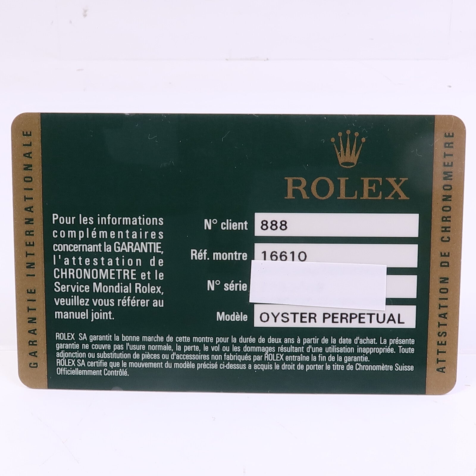 ROLEX Submariner Date 16610