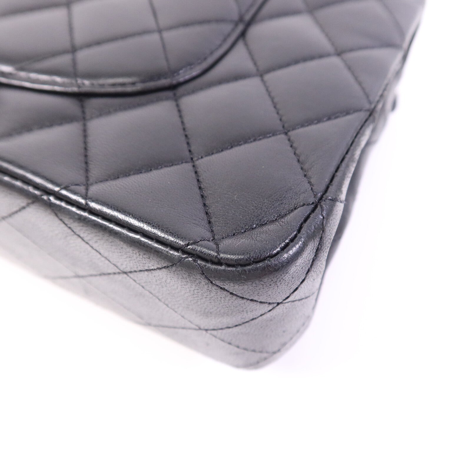 CHANEL 羊皮皮革Classic 25銀扣鏈帶肩背袋