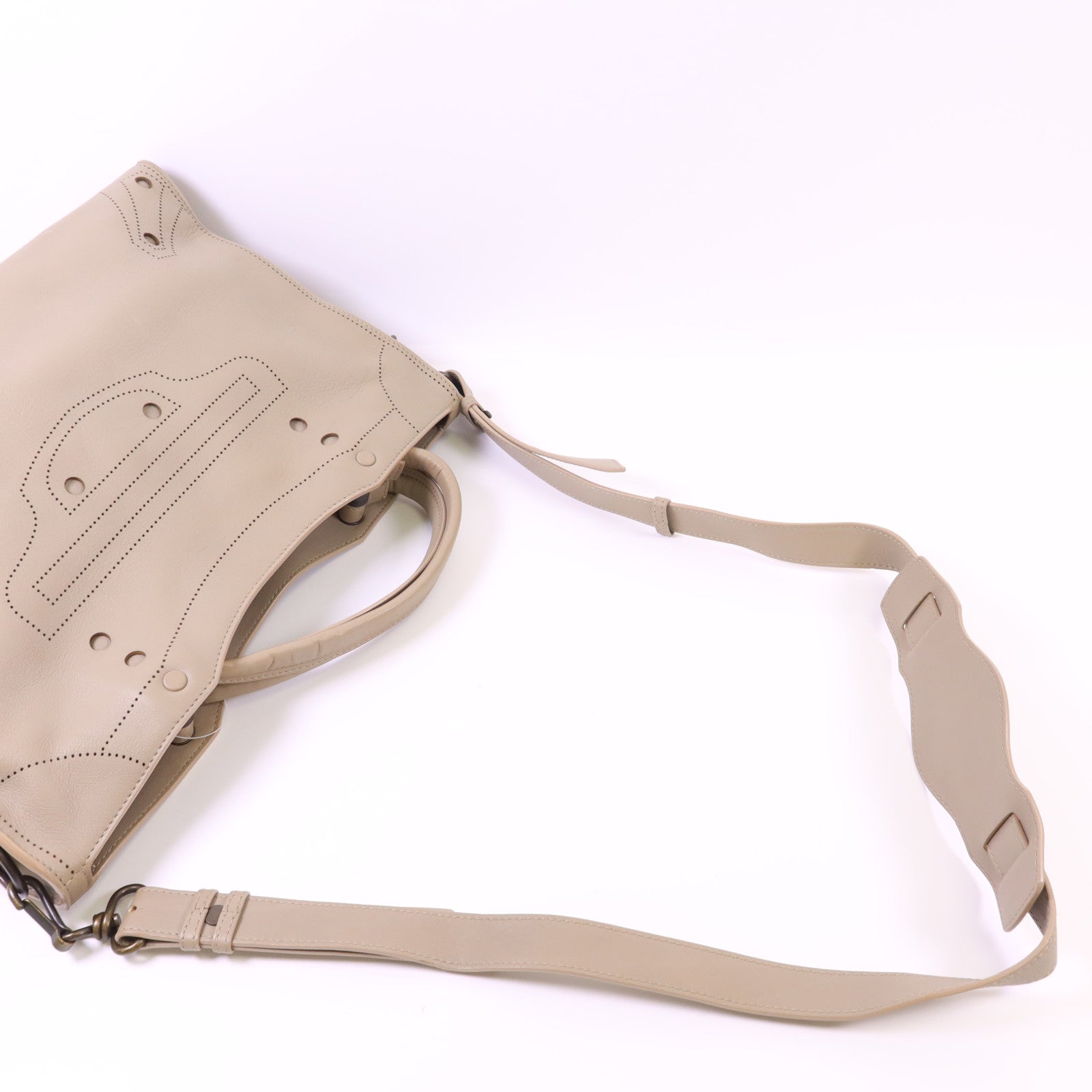 BALENCIAGA 牛皮皮革Blackout City手挽肩背兩用袋