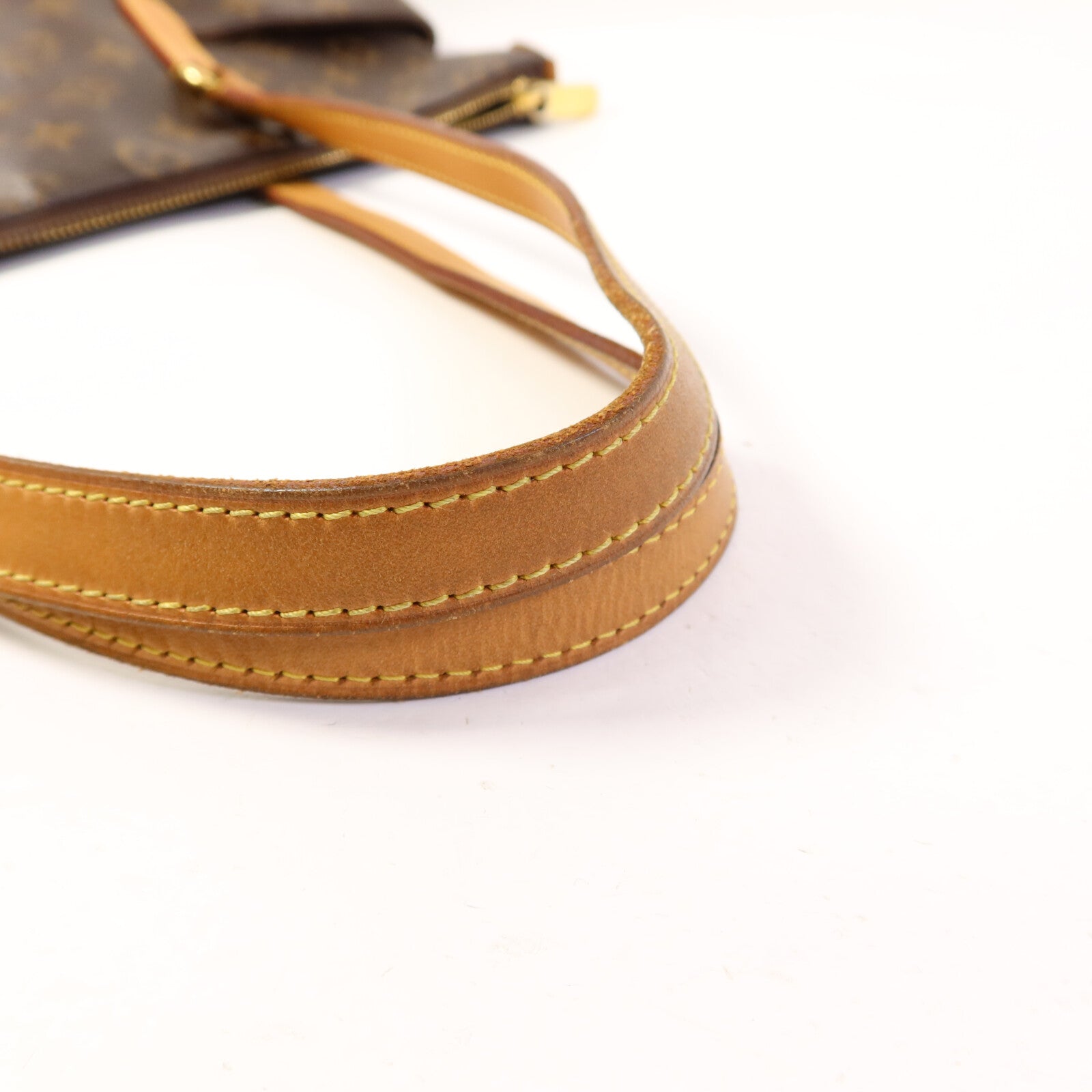 LOUIS VUITTON Monogram Totally MM金扣肩背袋棕色