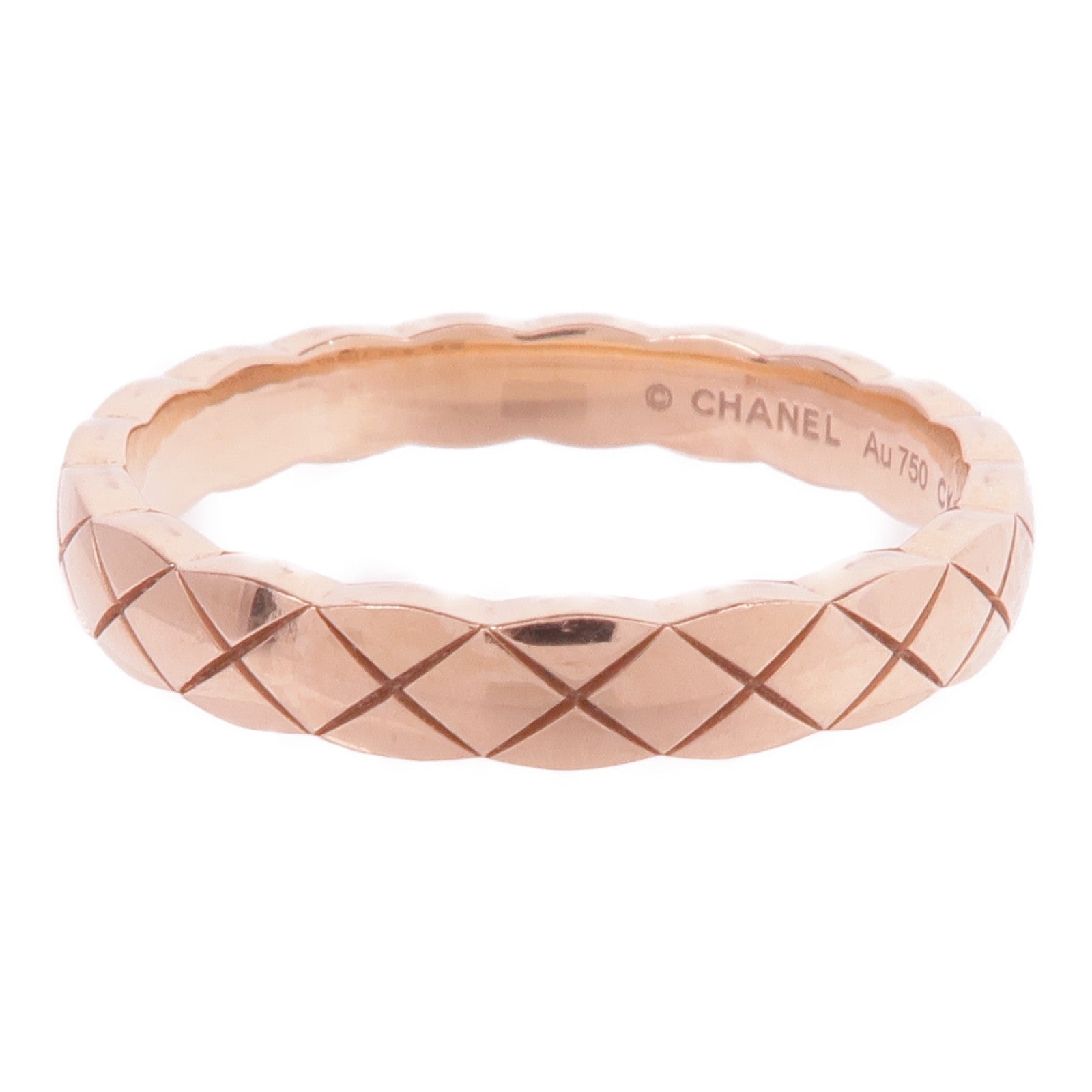 CHANEL 18K玫瑰金Mini Coco Crush Ring戒指Chanel#55/US#7.25