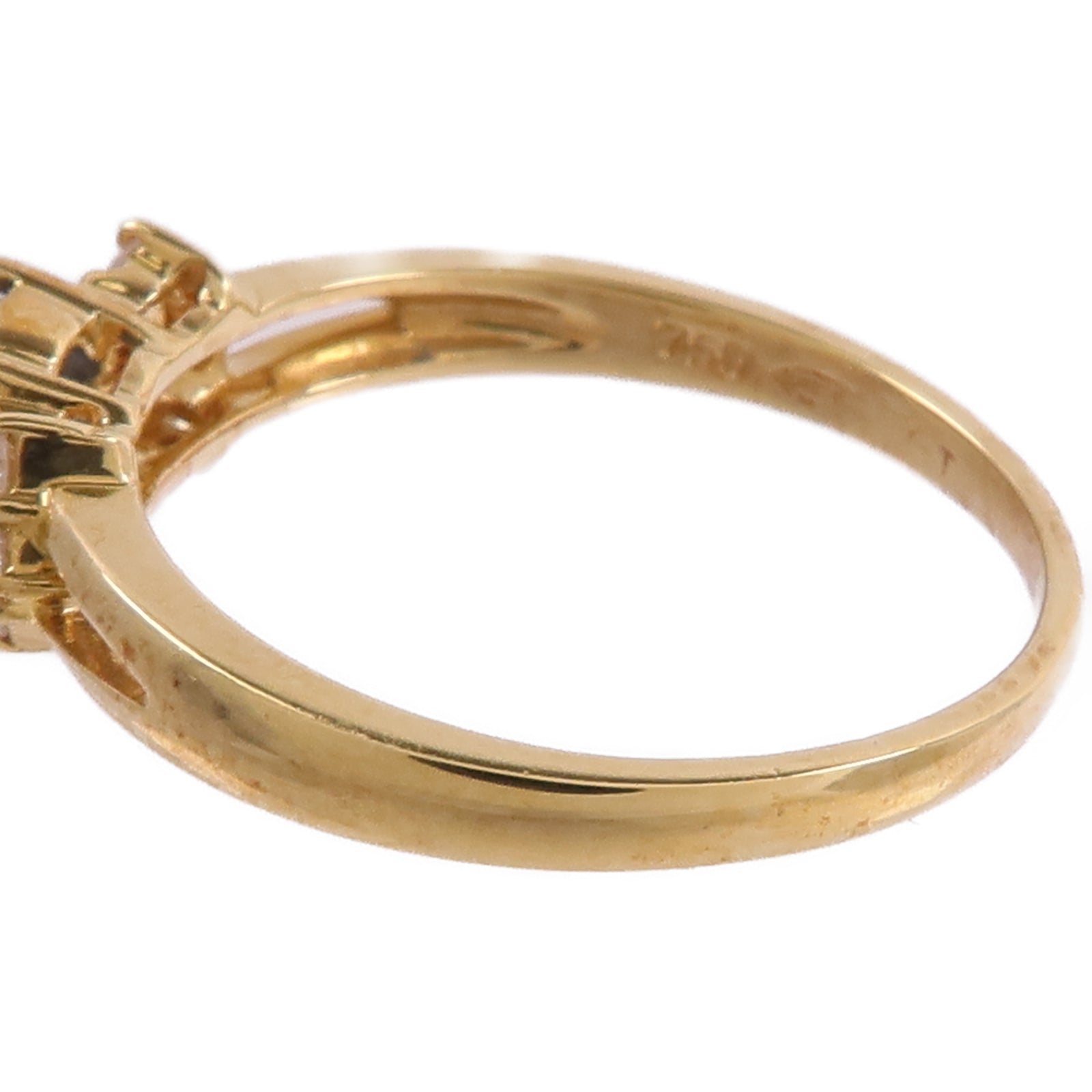 JEWELRY 18K黃金Sapphire Diamond Ring藍寶石/鑽石戒指