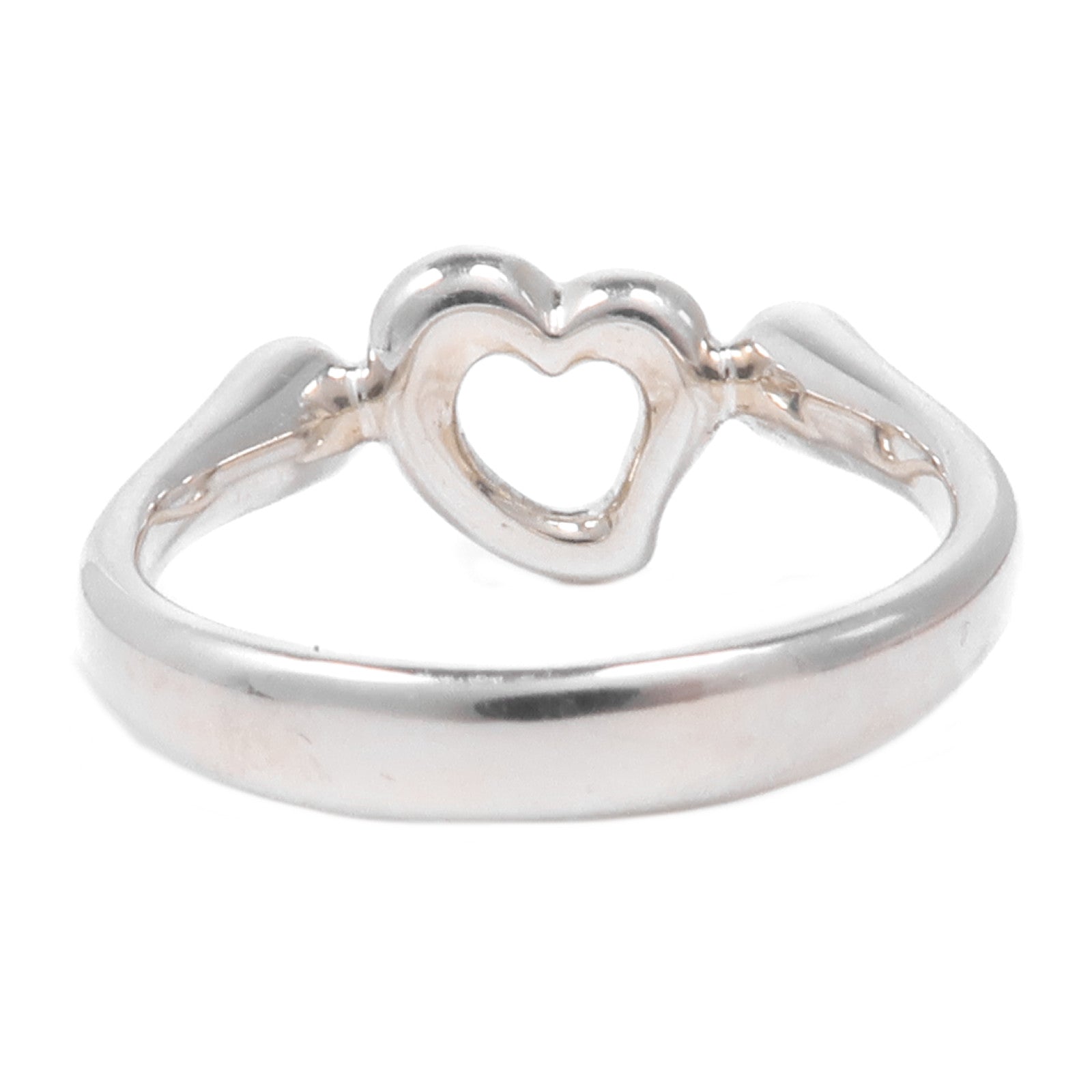 TIFFANY¡®CO Open Heart Ring 925 Sterling Silver US#6.5