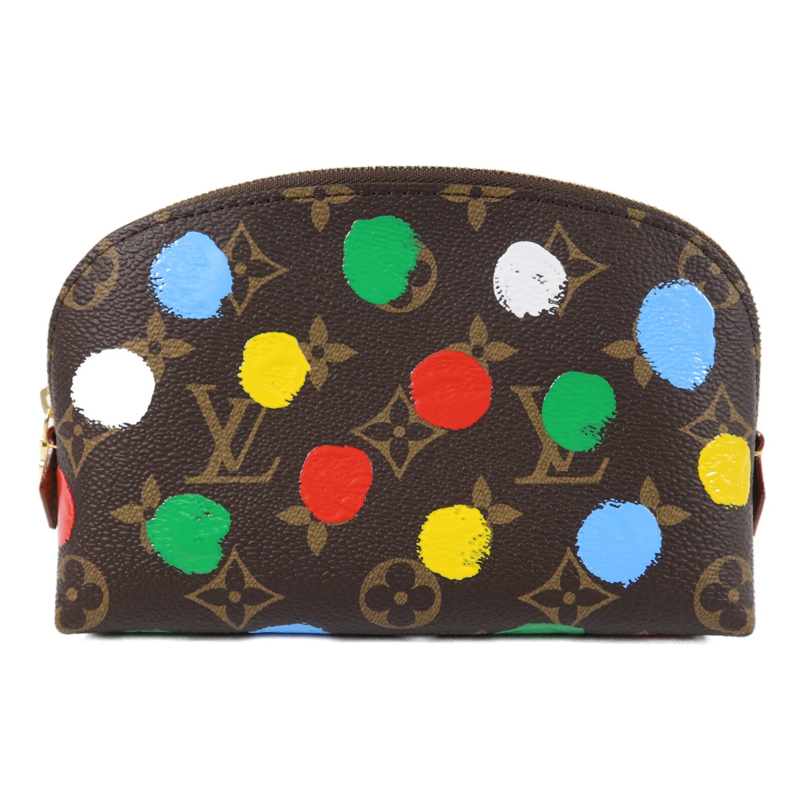 LOUIS VUITTON Monogram LV X Yayoi Kusama Cosmetic Pouch PM配件袋