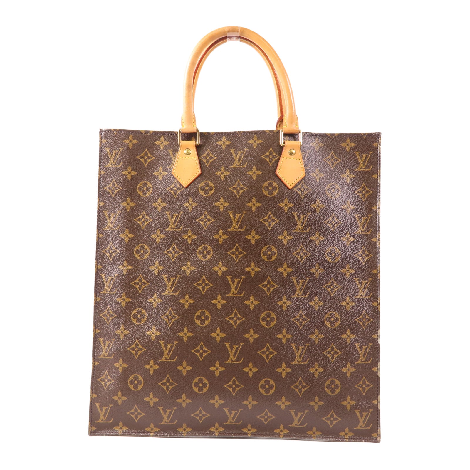 LOUIS VUITTON LV GHW Sac Plat Tote Bag M51140 Monogram Brown