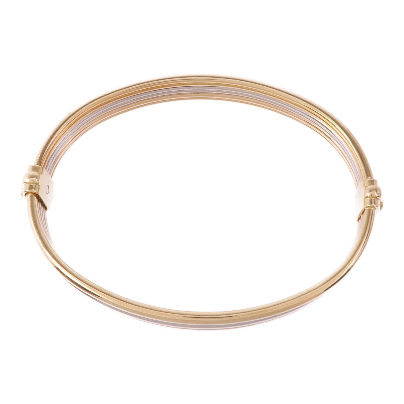 CARTIER 18K黃金/白金/玫瑰金Vintage Trinity Bracelet手鐲