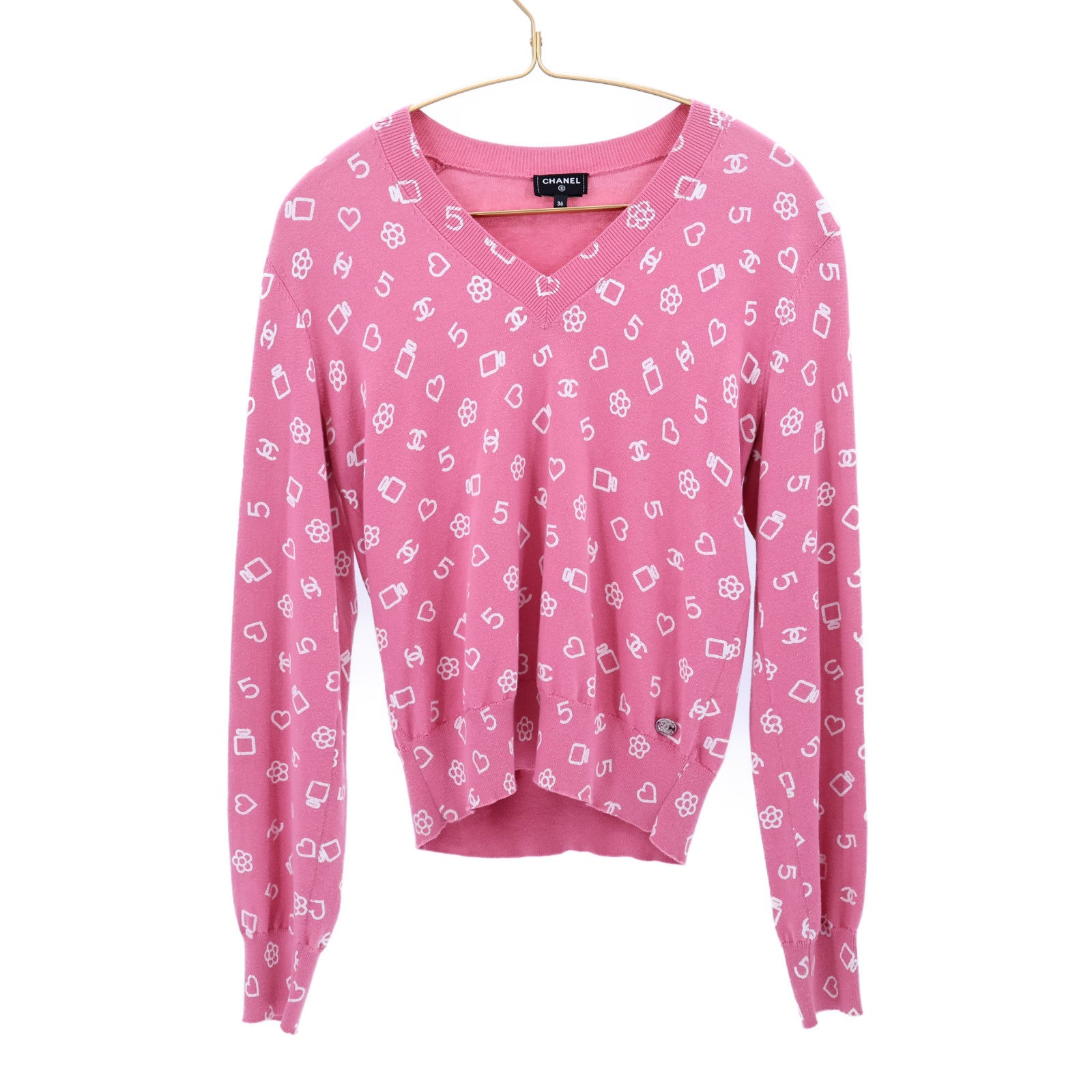 CHANEL Cotton Look 38 Knitted Sweater針織