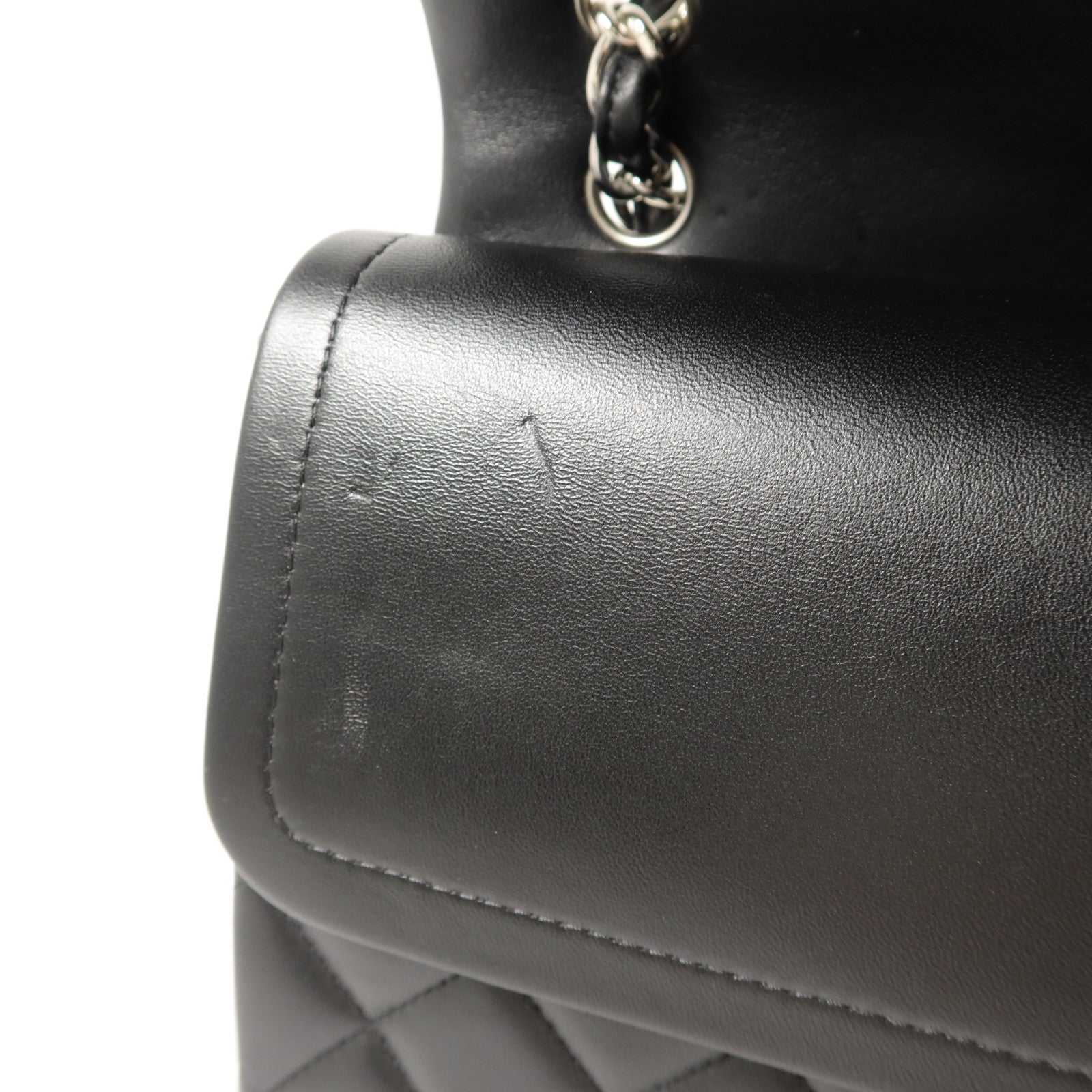 CHANEL 羊皮皮革Maxi Classic鏈帶肩背袋