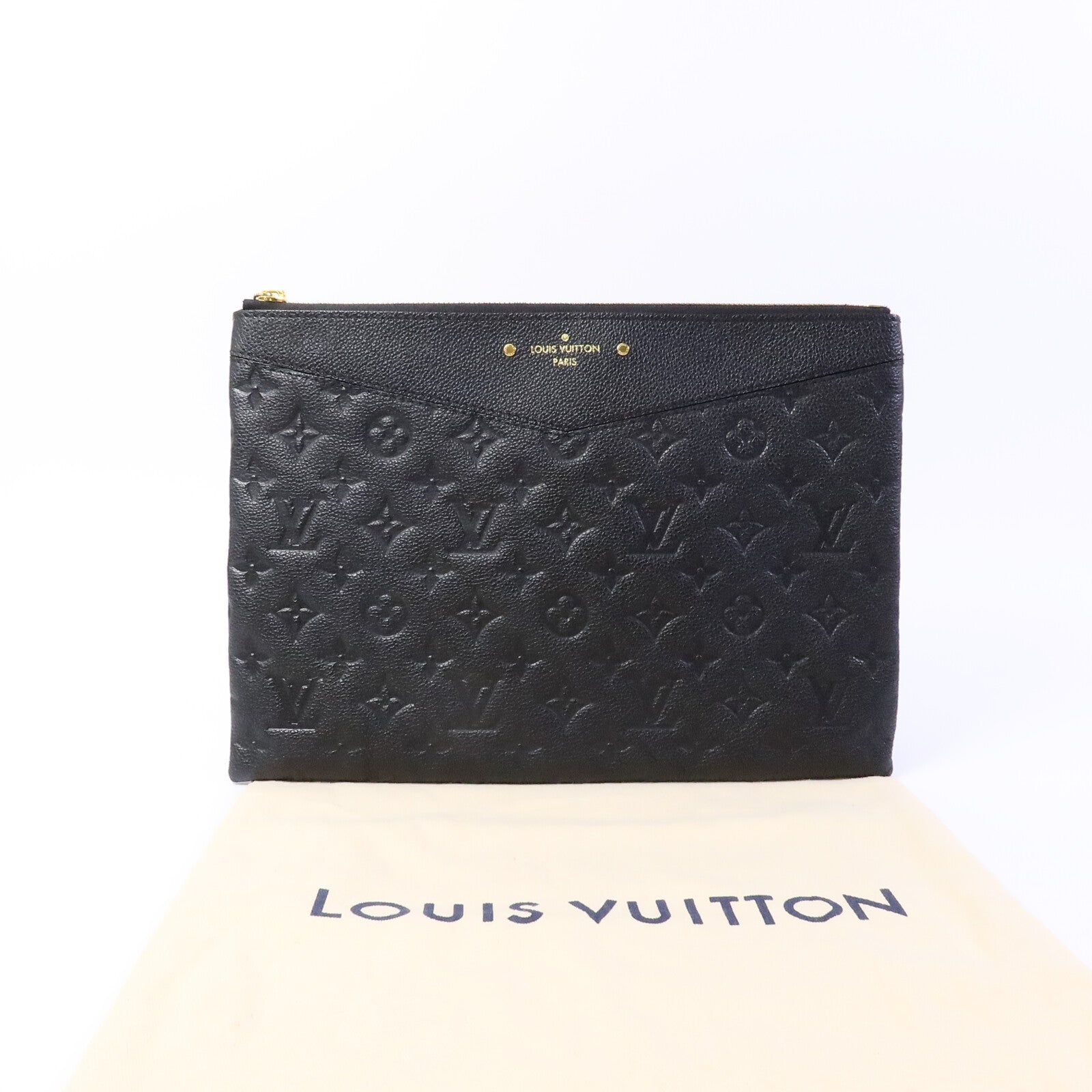 LOUIS VUITTON Monogram Empreinte Daily Pouch金扣手拿包
