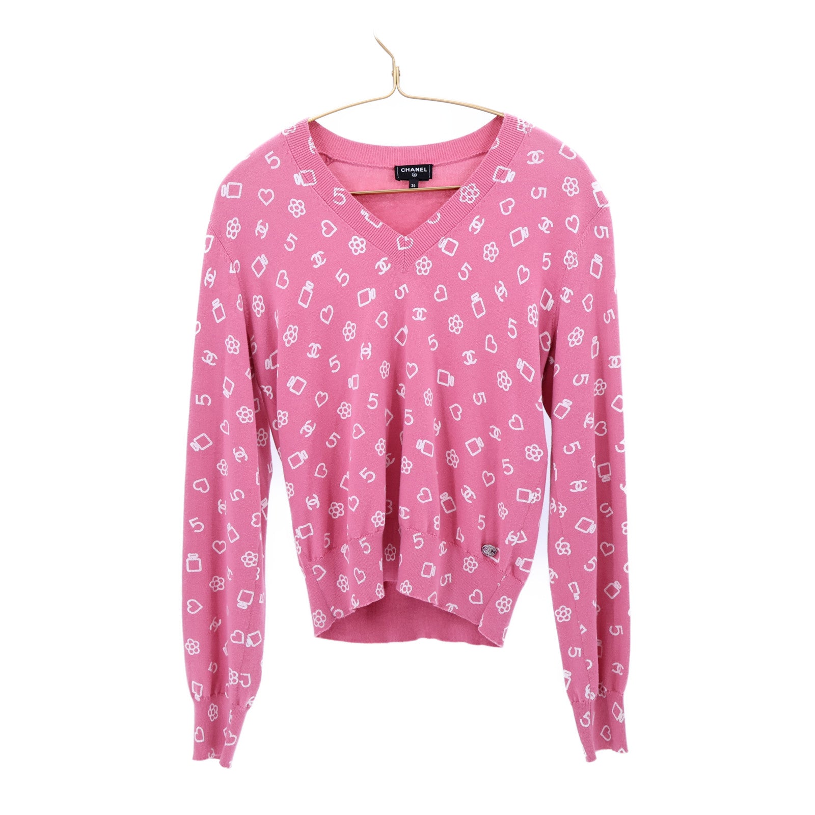CHANEL Cotton Look 38 Knitted Sweater針織