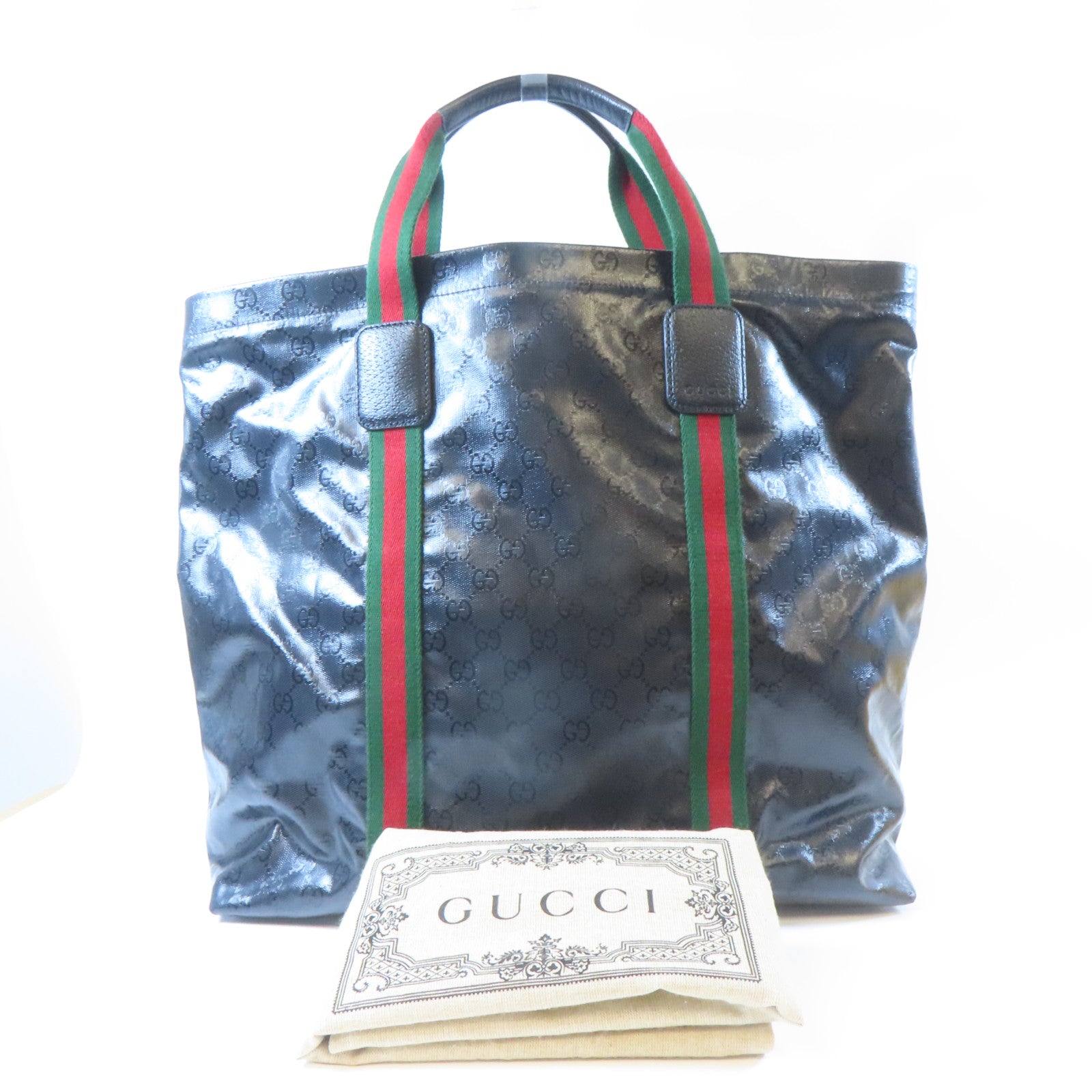 GUCCI **【激減優惠】塗層帆布Tote Bag手挽袋黑色